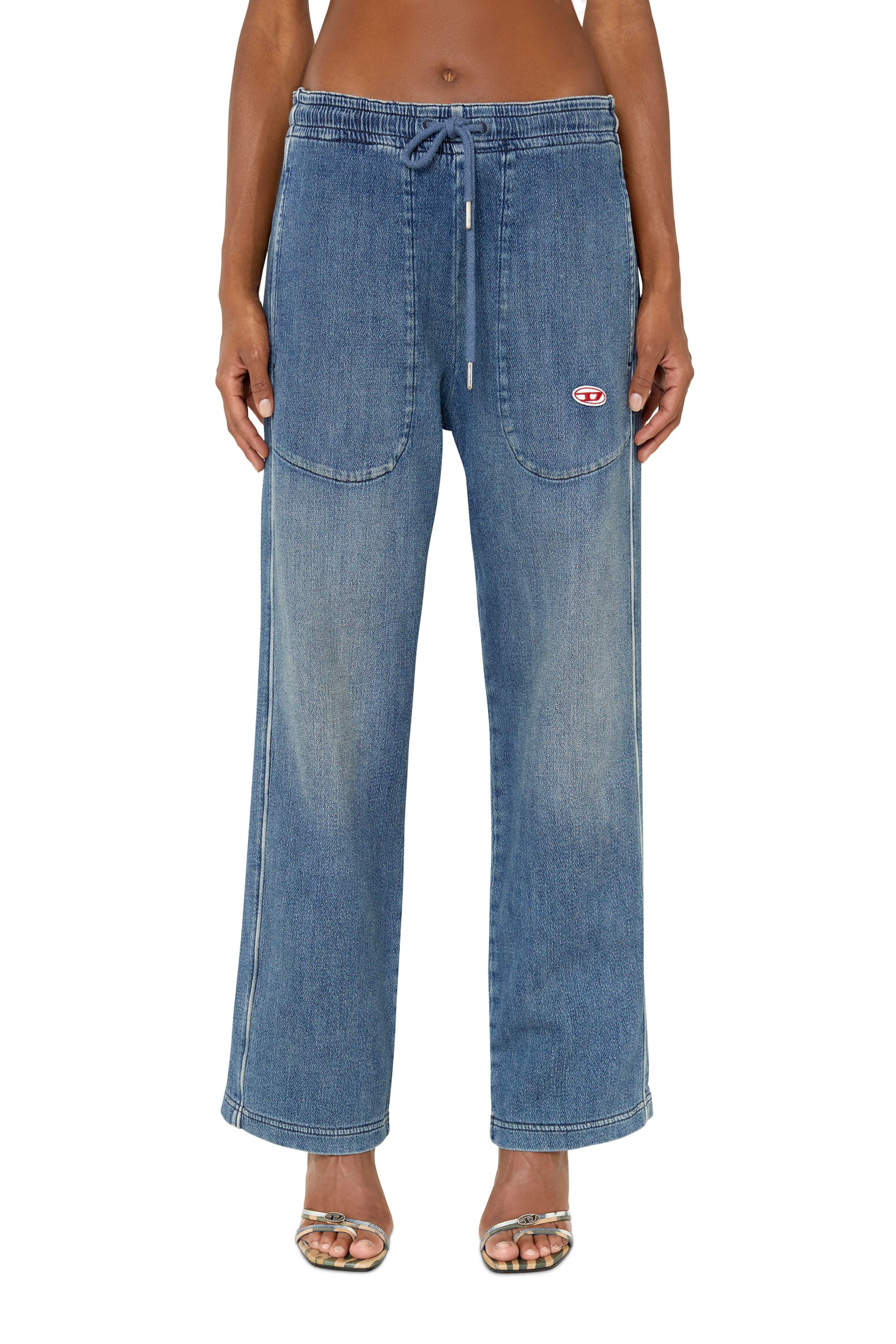 Diesel Straight D-martians Track Denim In Blue | ModeSens