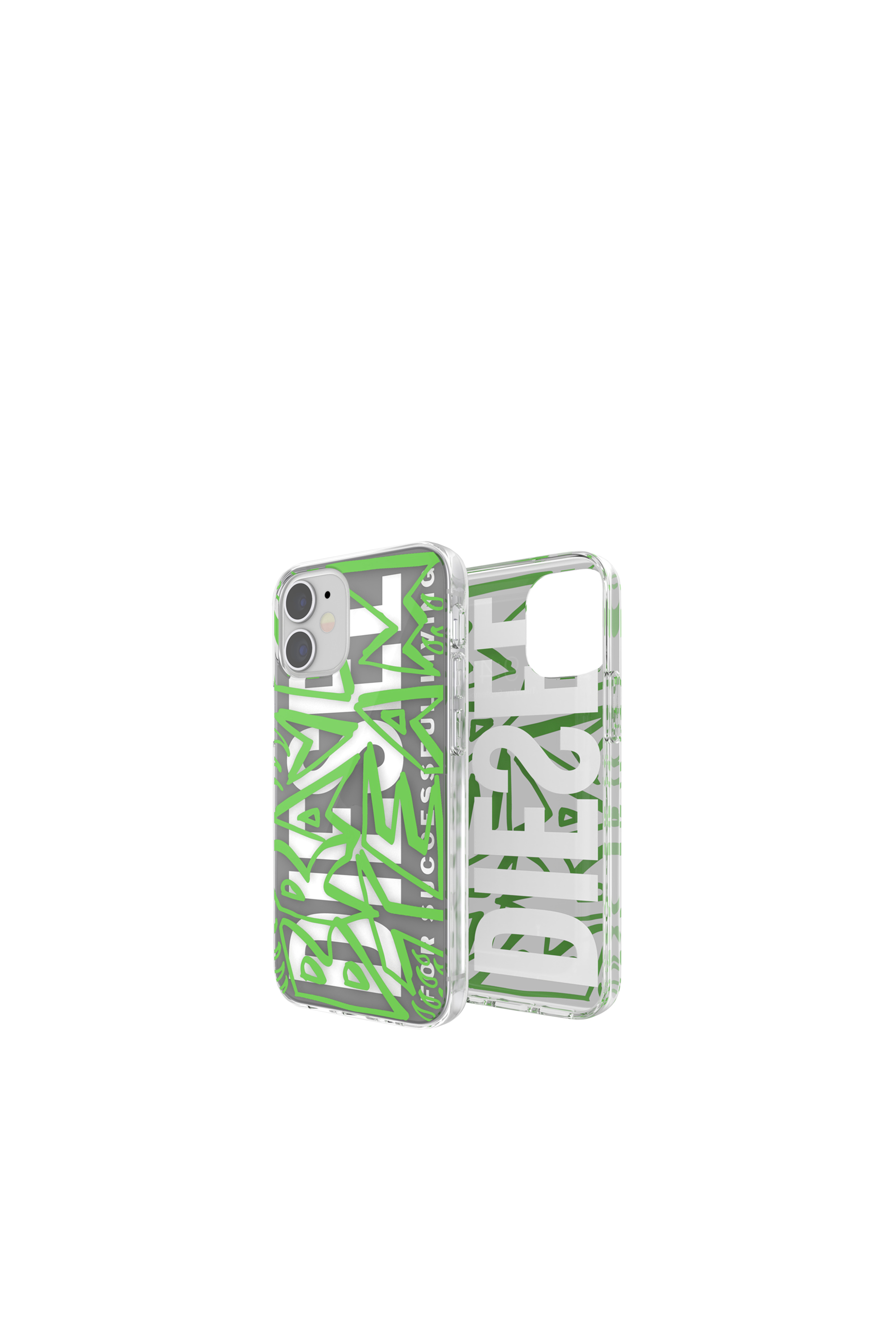 Diesel - Cover in TPU ultra leggero per iPhone 12 Mini - Cover - Unisex - Verde