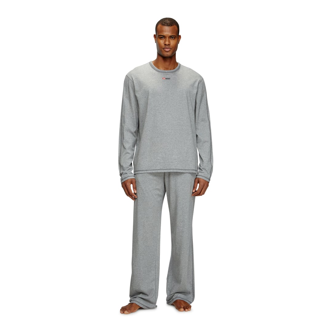 Diesel - Pyjamas in cotton jersey - Pajamas - Man - Grey