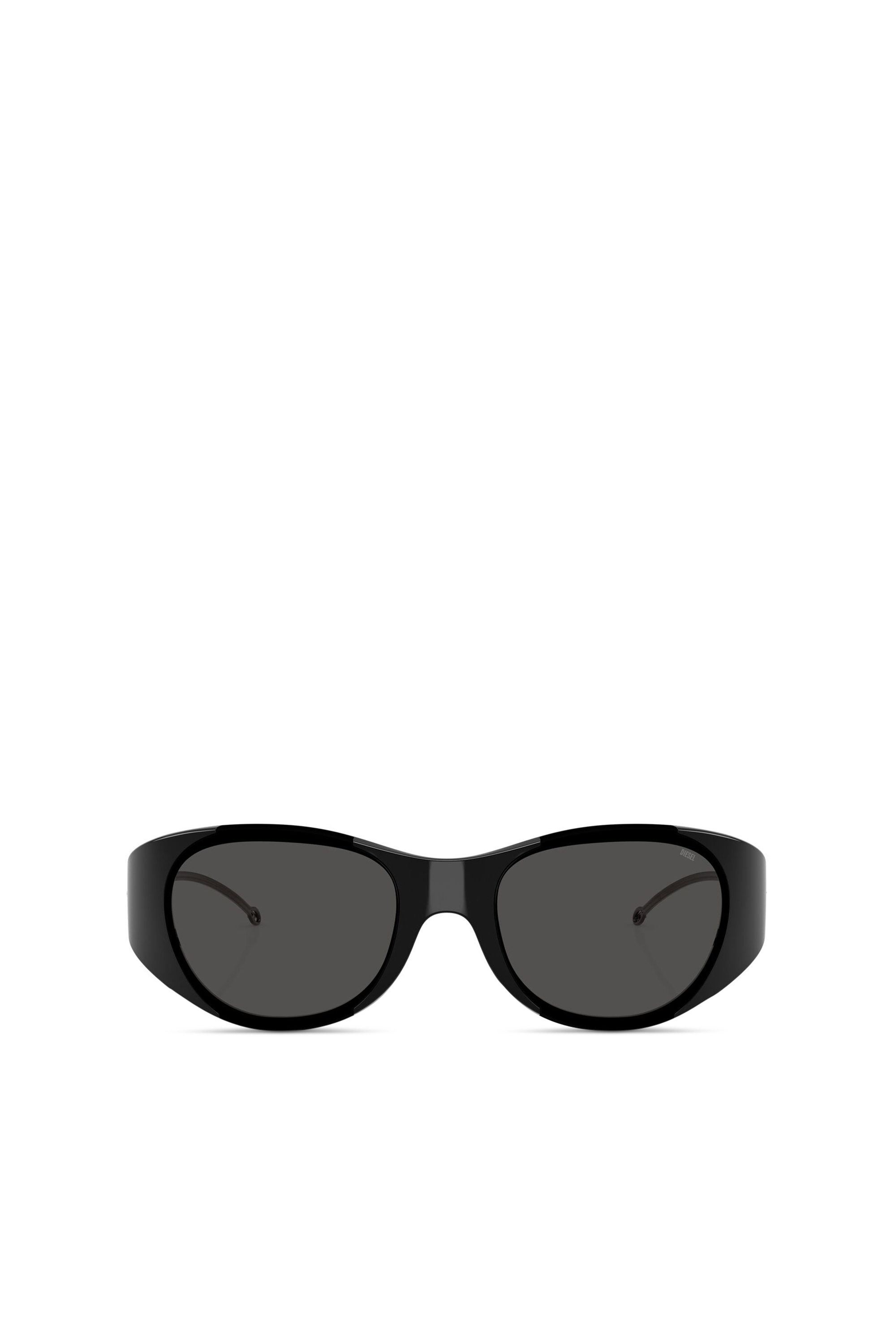 Diesel Unisex Grey - Iconic Oval Sunglasses - Sunglasses Uni