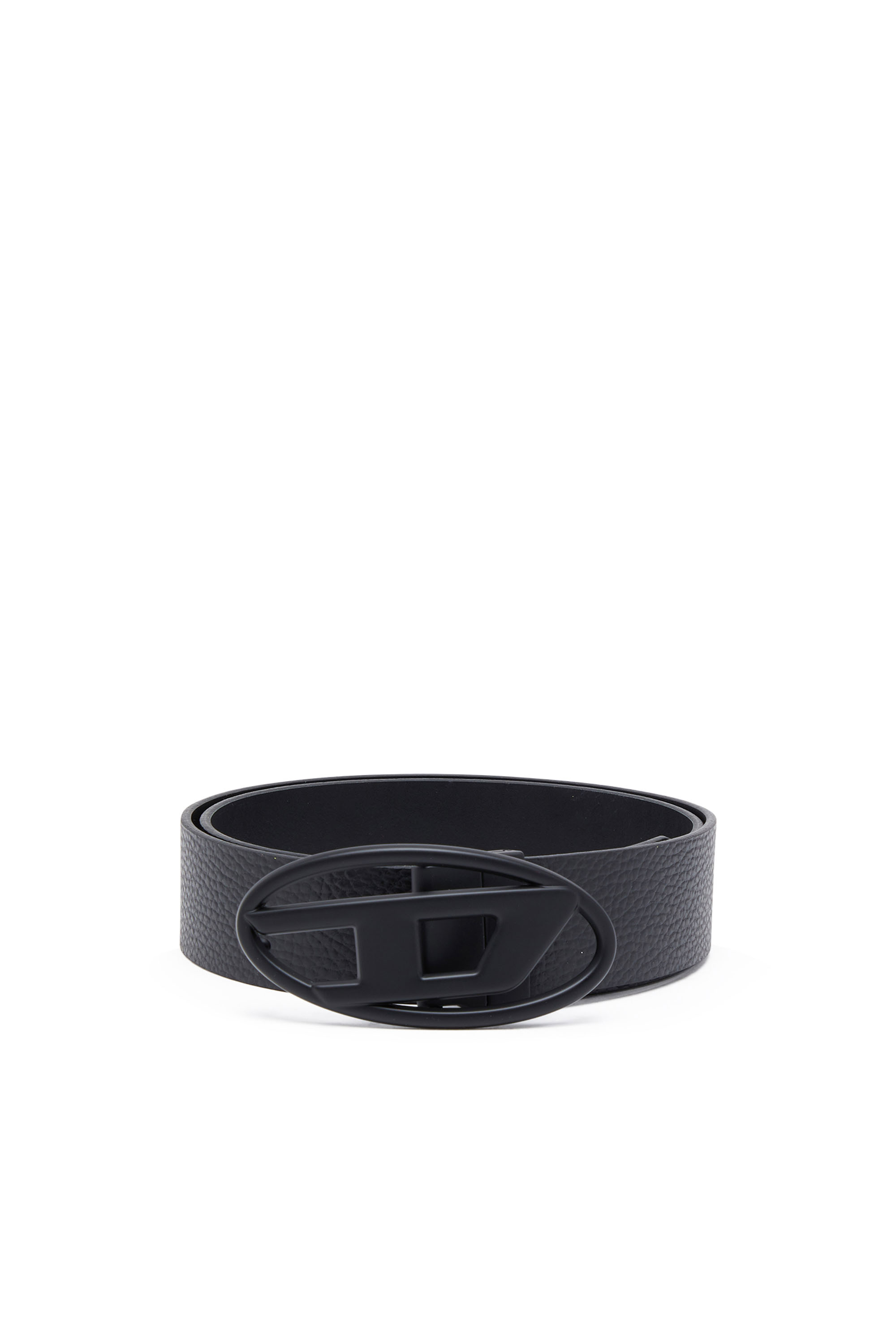 Diesel - Reversible leather belt - Belts - Man - Black