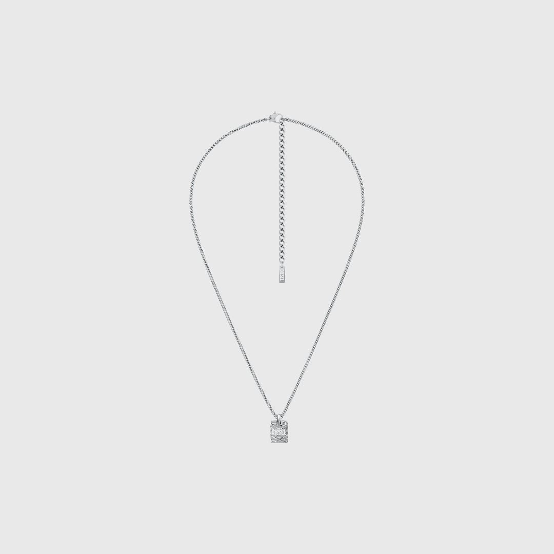 Diesel - Collier pendentif en acier inoxydable - Colliers et chaînes - Mixte - Gris argenté