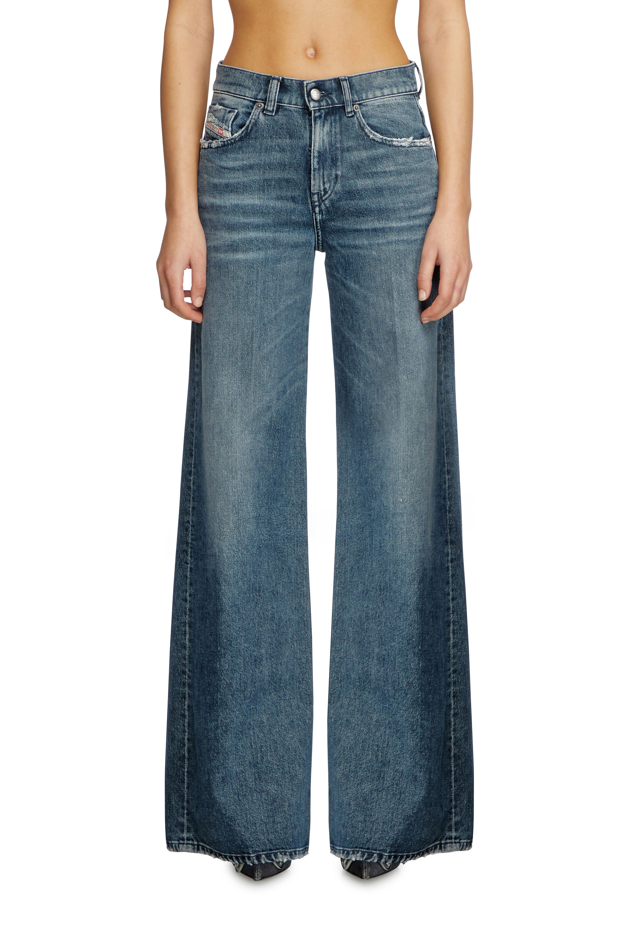 Diesel - Flare Jeans - 1978 D-Akemi - Jeans - Woman - Blue