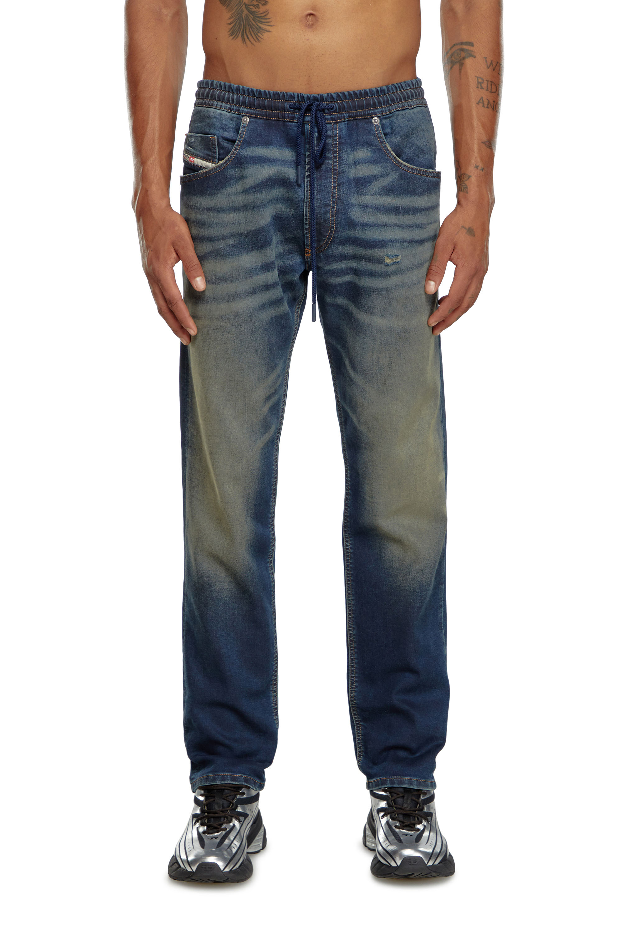Diesel - Regular 2030 D-Krooley Joggjeans - Jeans - Man - Blue
