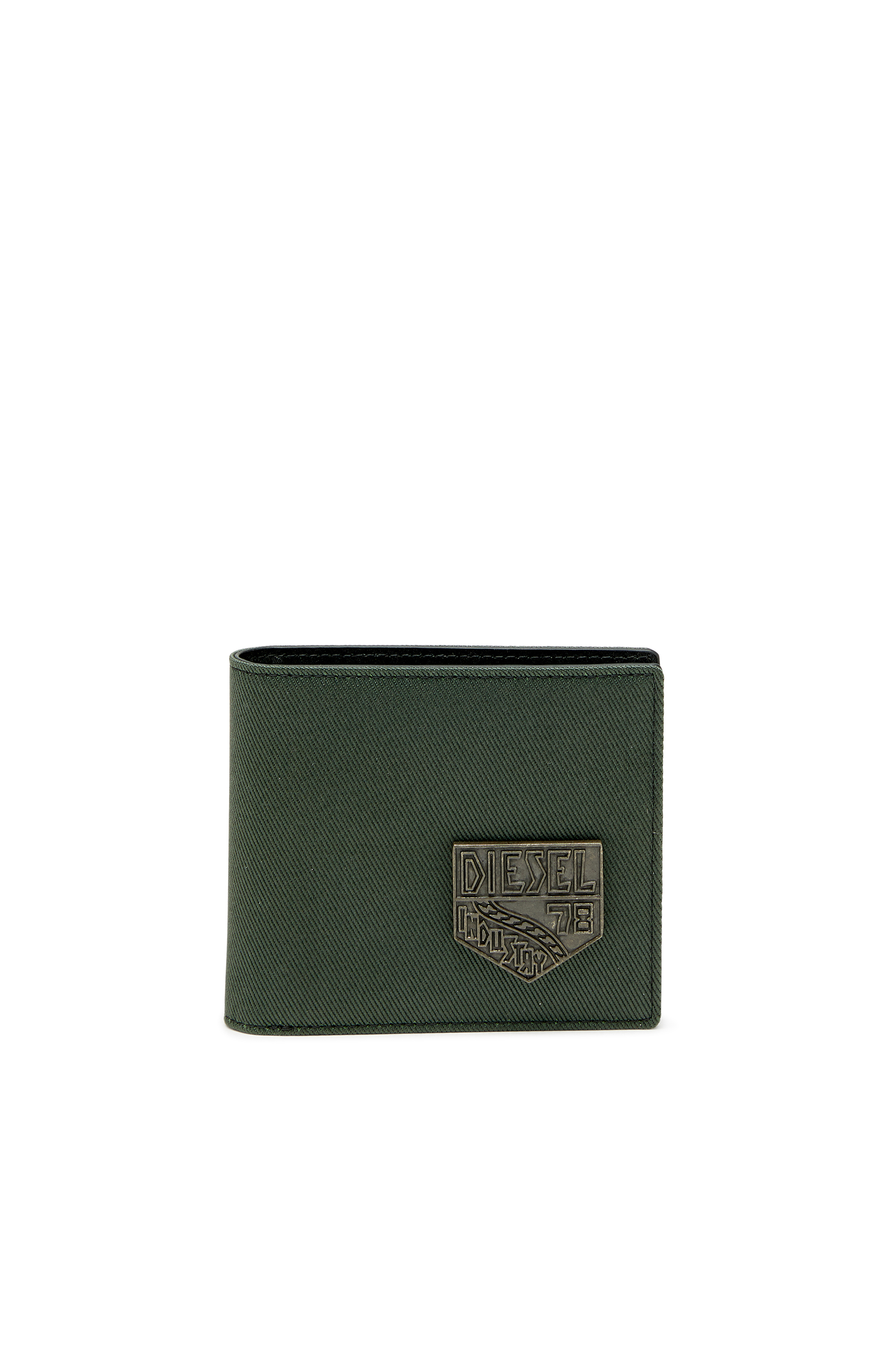 Diesel Men's Green - Bi-Fold With Patch - Wallets - Man Uni
