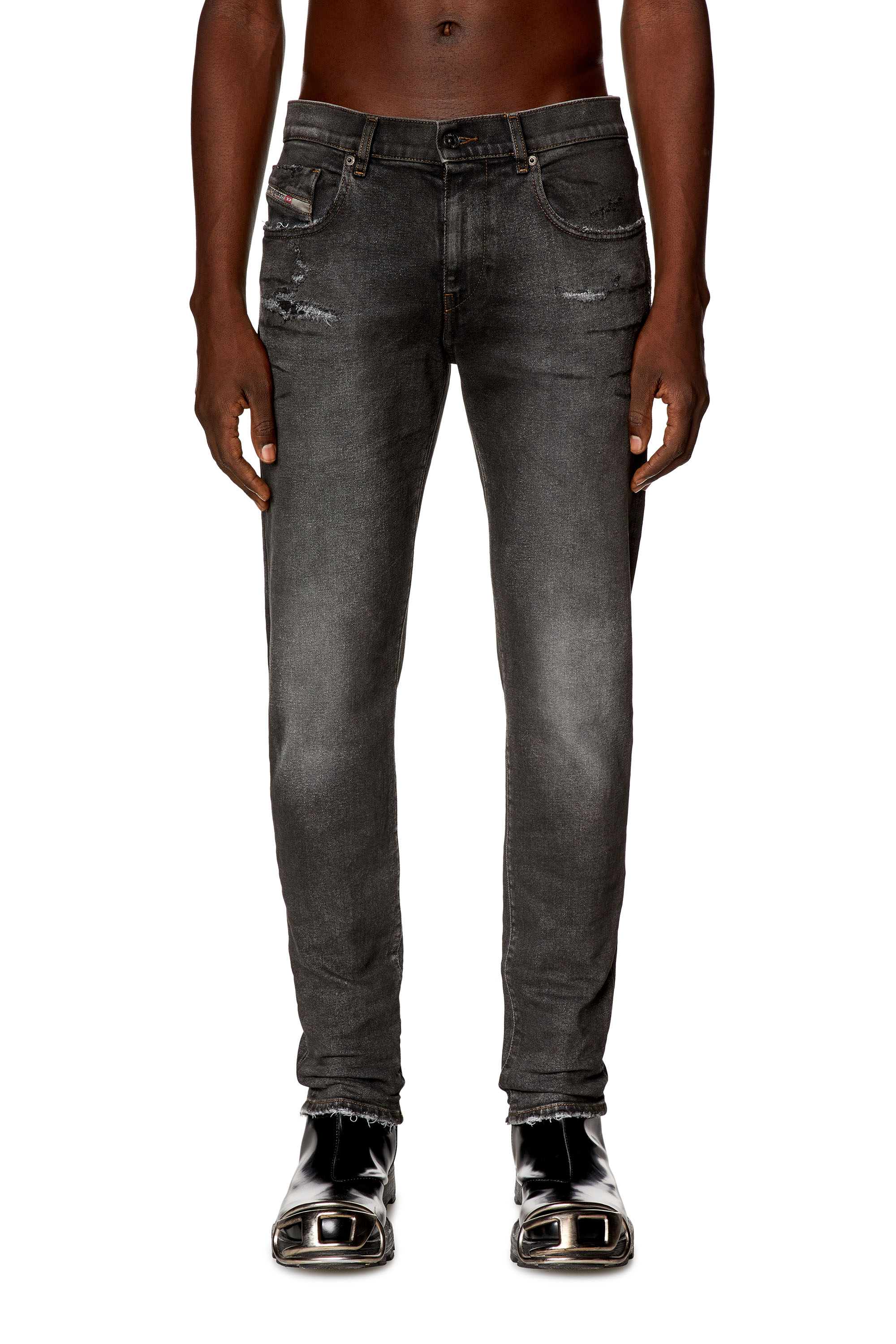 Diesel - Slim Jeans - 2019 D-Strukt - Vaqueros - Hombre - Negro