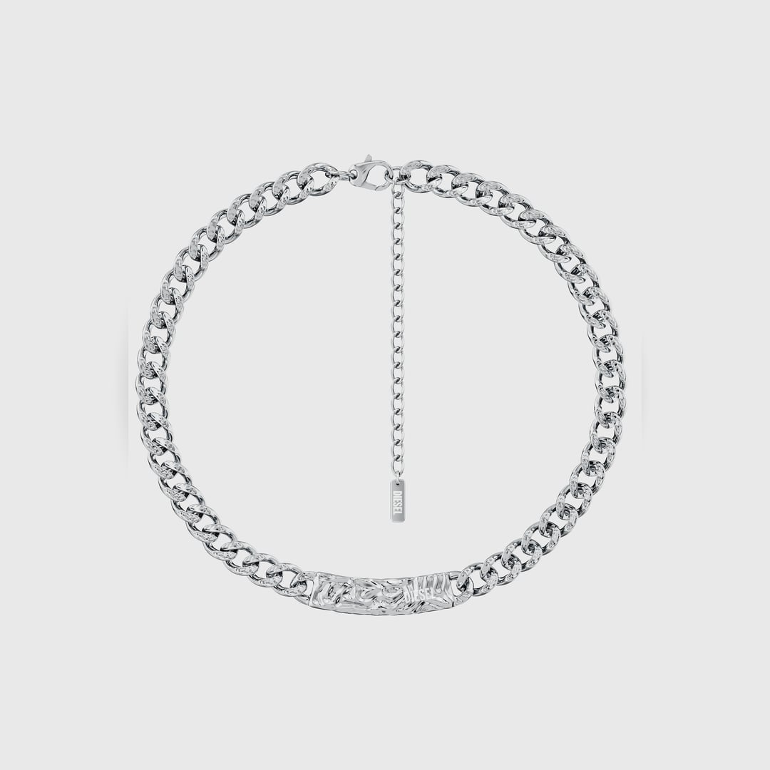 Diesel - Collier chaîne en acier inoxydable - Colliers et chaînes - Mixte - Gris argenté