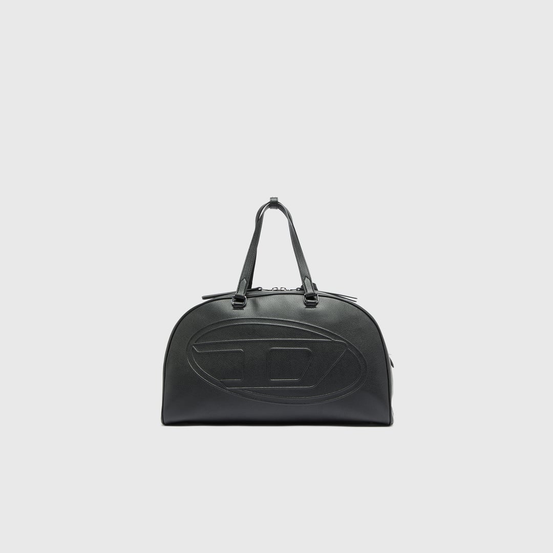 Diesel - 1DR Dome - Leather travel bag with Oval D logo - Travel Bags - Unisex - Black