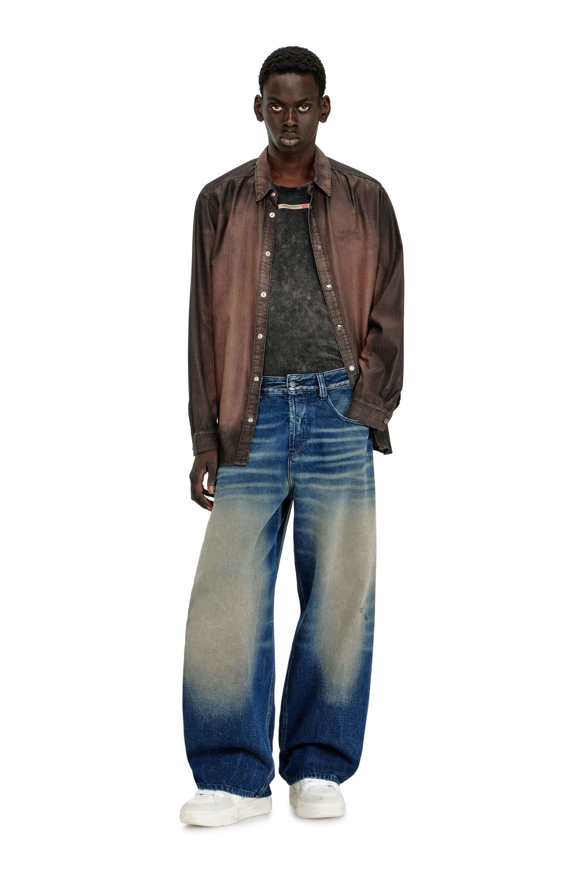 Diesel - Unisex's Relaxed Jeans 1997 D-Enim-M 007DQ, Dark Blue - 1