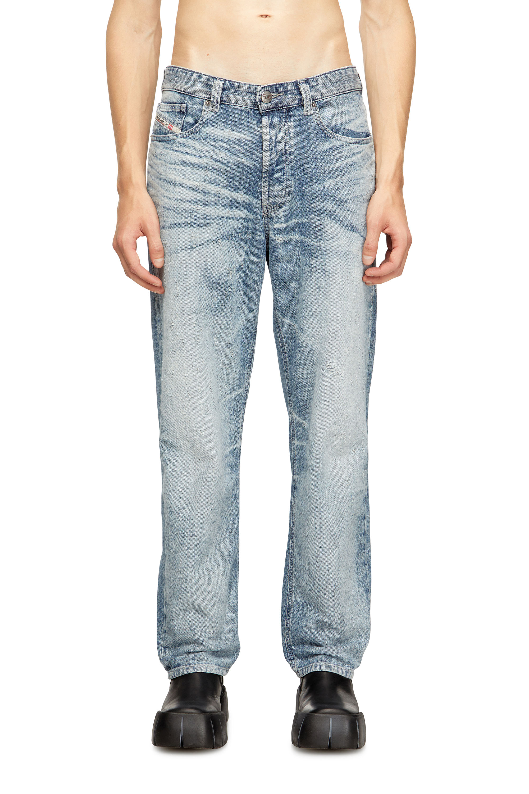 Diesel - Man's Regular Jeans 2024 D-Macs 068TY, Light Blue - 1