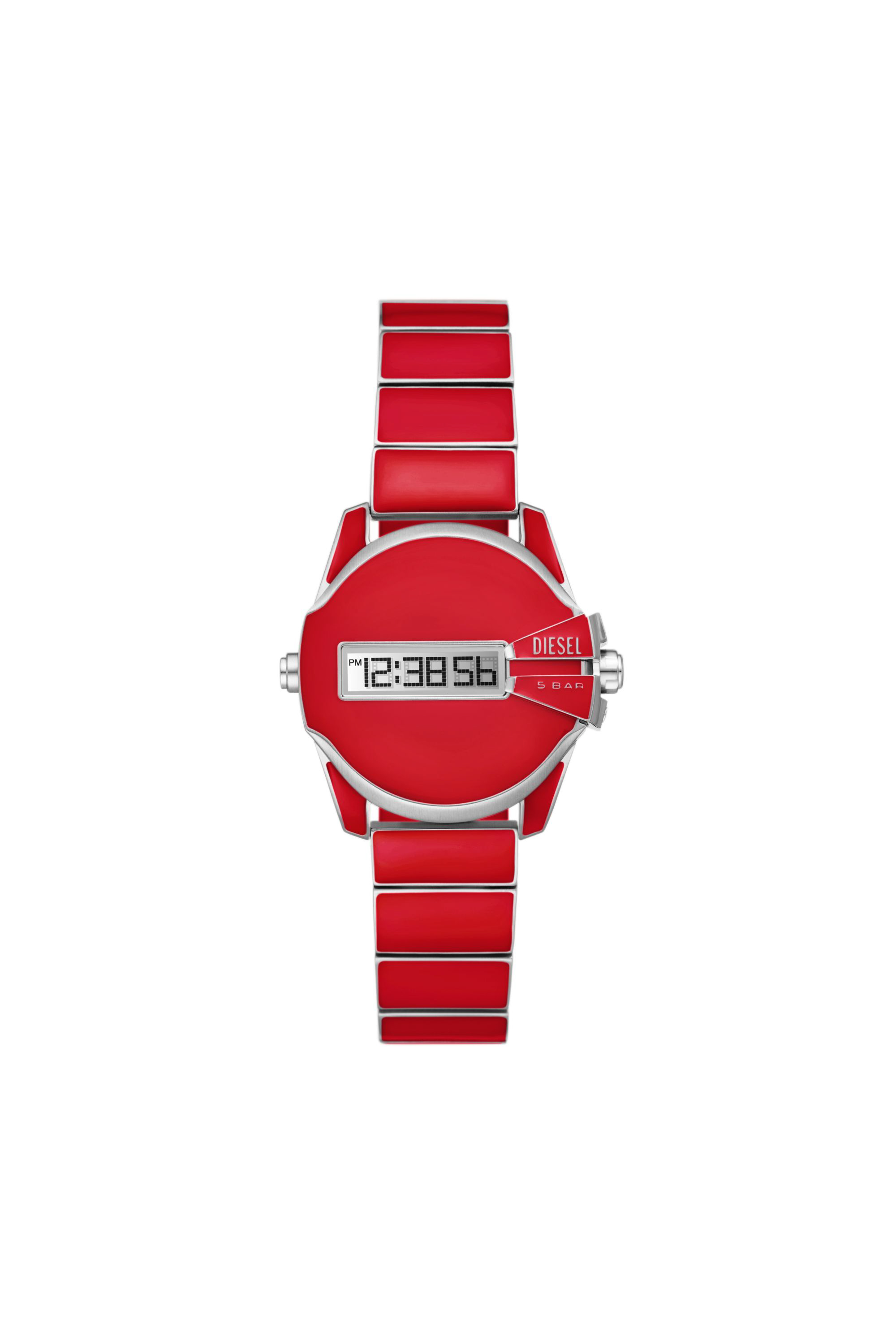 Diesel - Baby Chief Digital red enamel and stainless steel watch - Timeframes - Unisex - Red