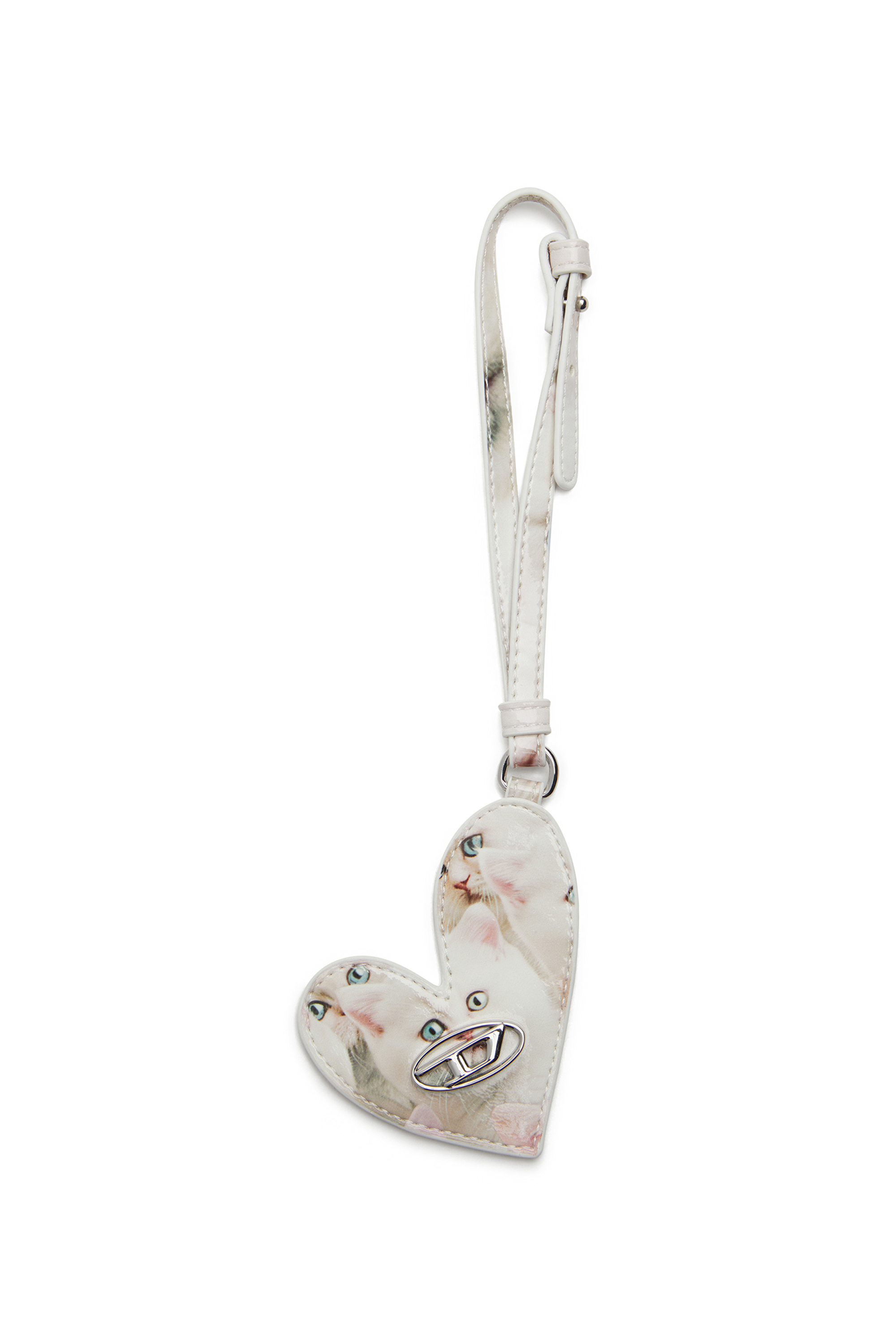 Diesel Women's White - Heart Keychain - Charms And Keyrings - Woman