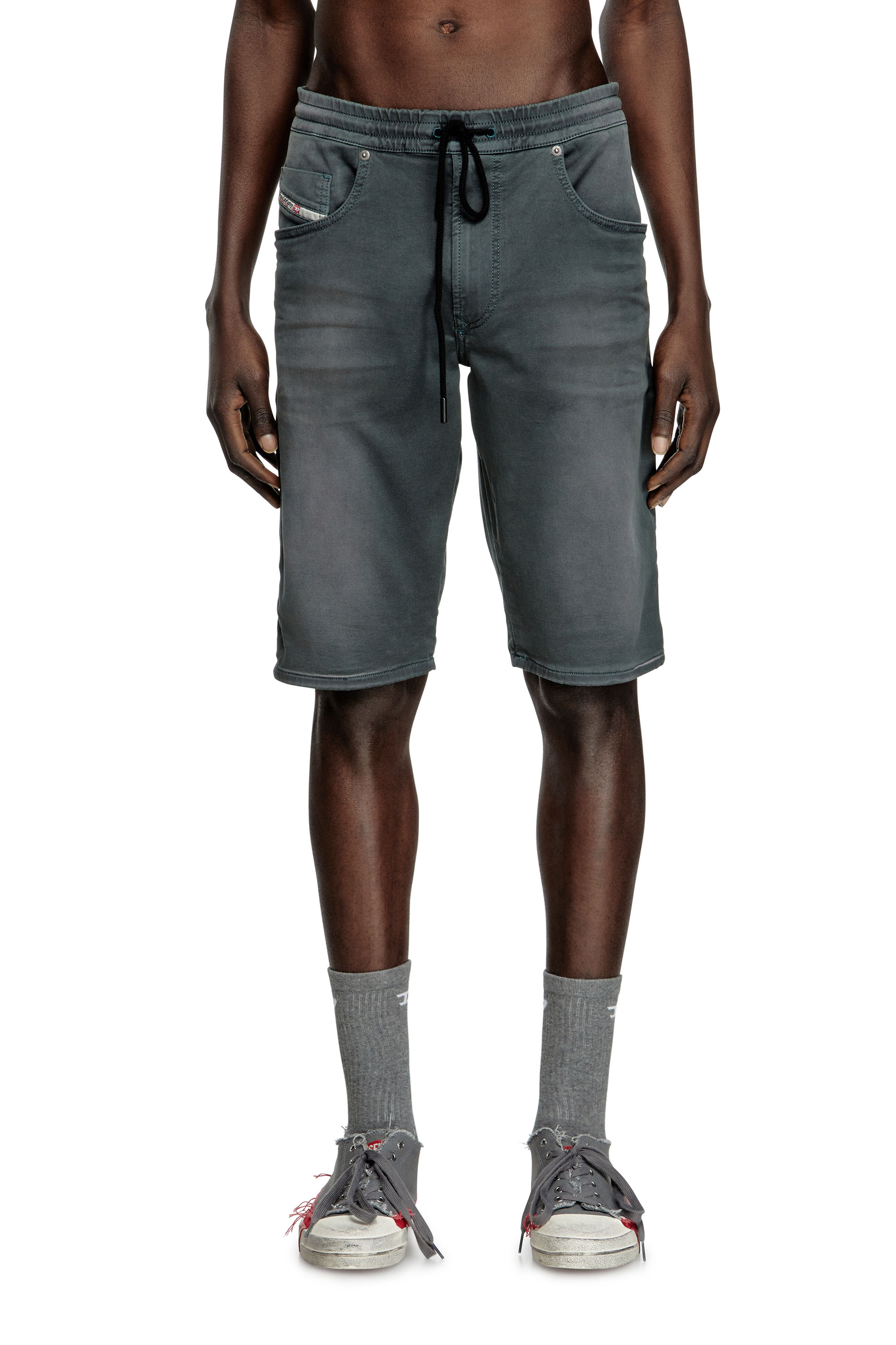 Diesel Mužský Šedý - Chino Shorts In Joggjeans - Denim Short Pants - Man Veľkosť 32