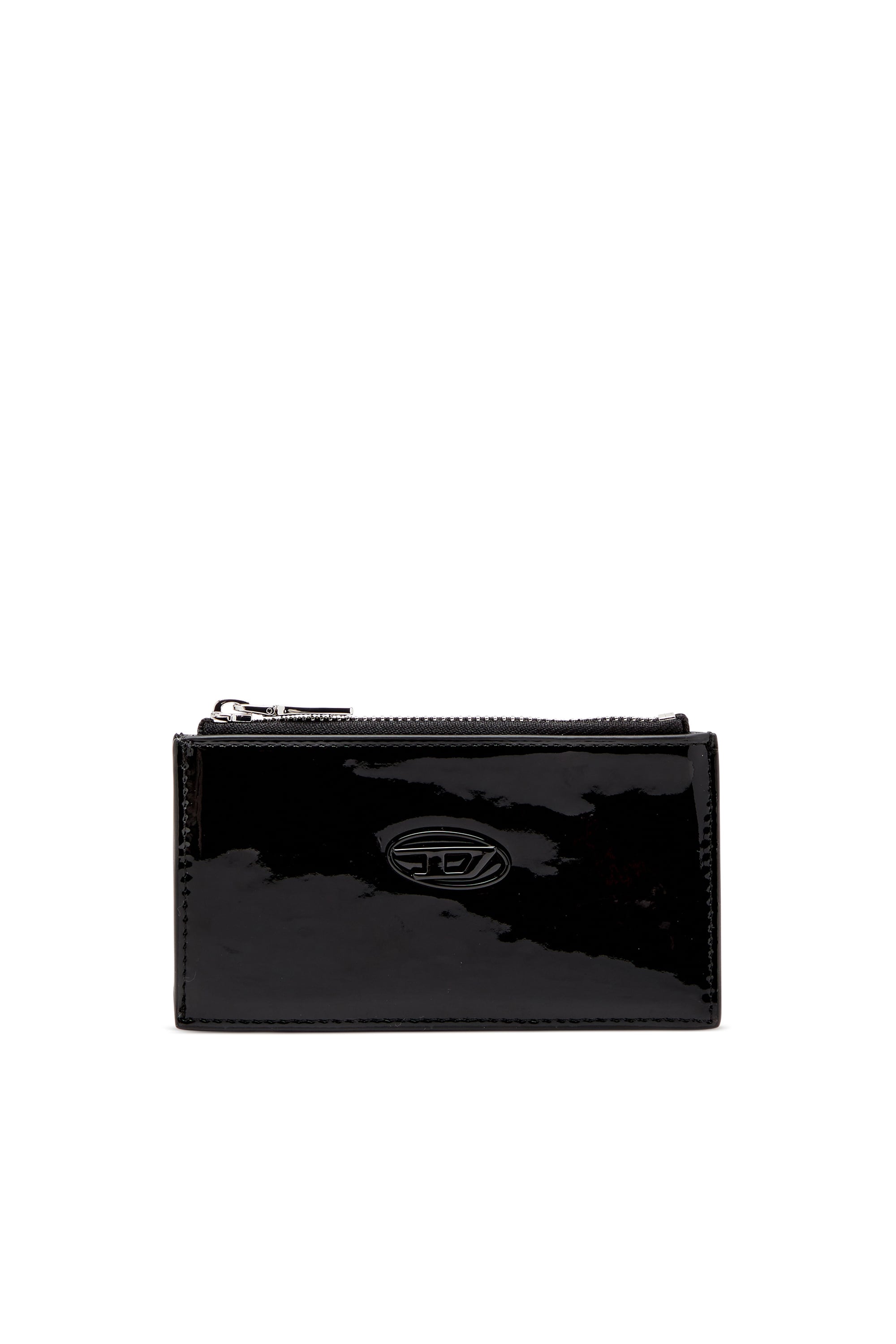 Diesel - Card holder with glossy finish - Card cases - Woman - Black