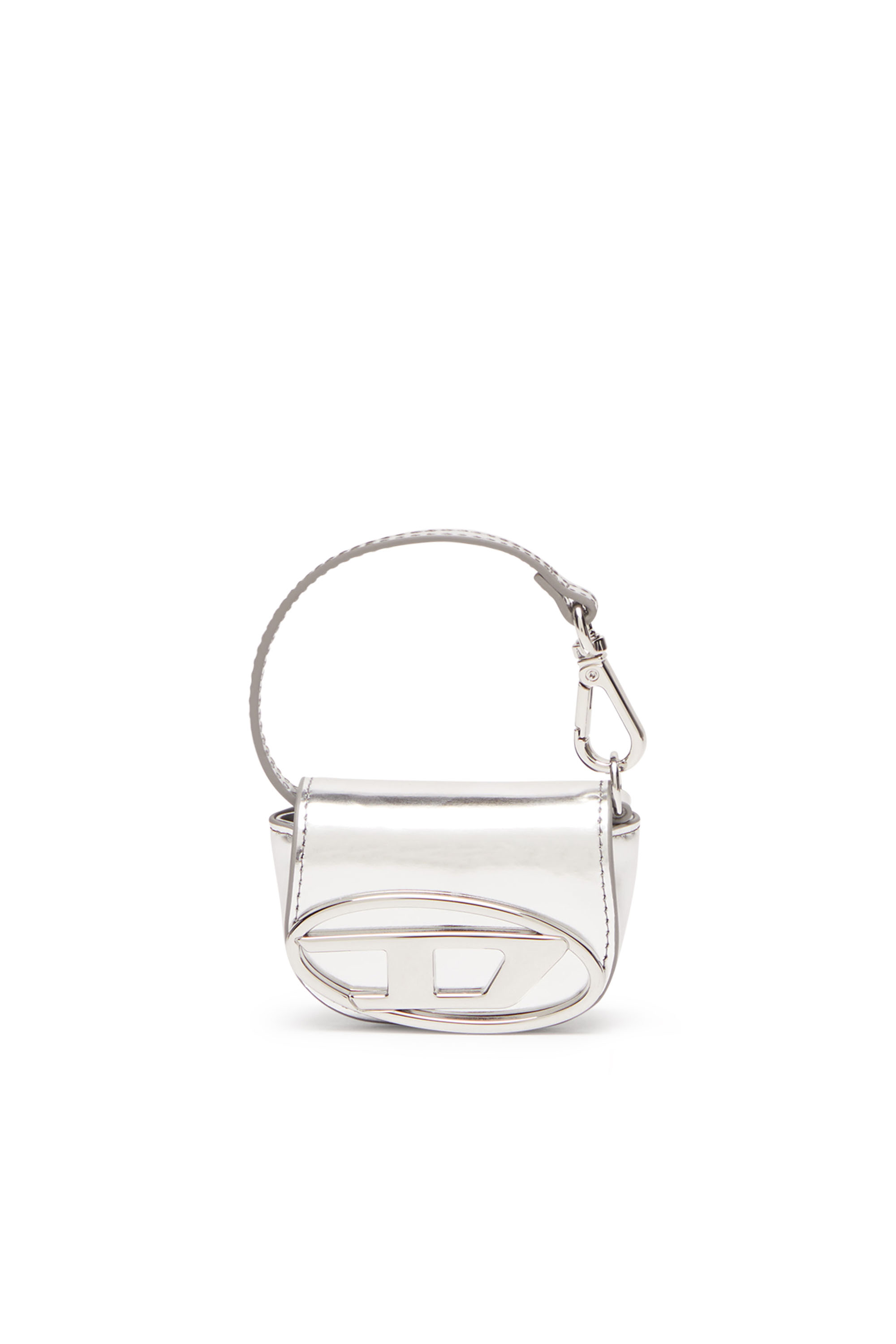 Diesel - Bag charm in metallic leather - Bijoux and Gadgets - Woman - Silver