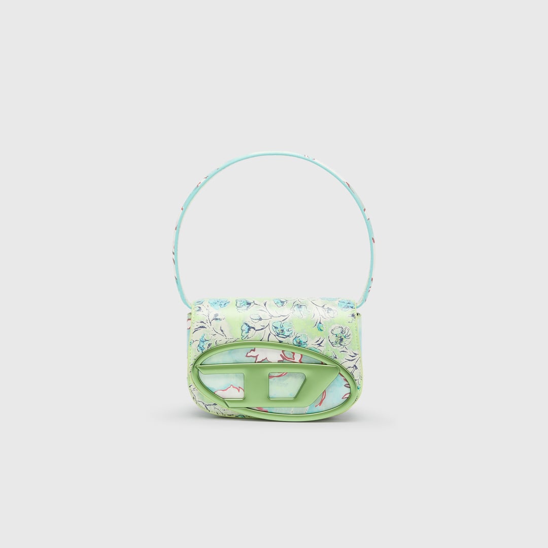 Diesel - 1DR-Iconic shoulder bag with floral print - Shoulder Bags - Woman - Green