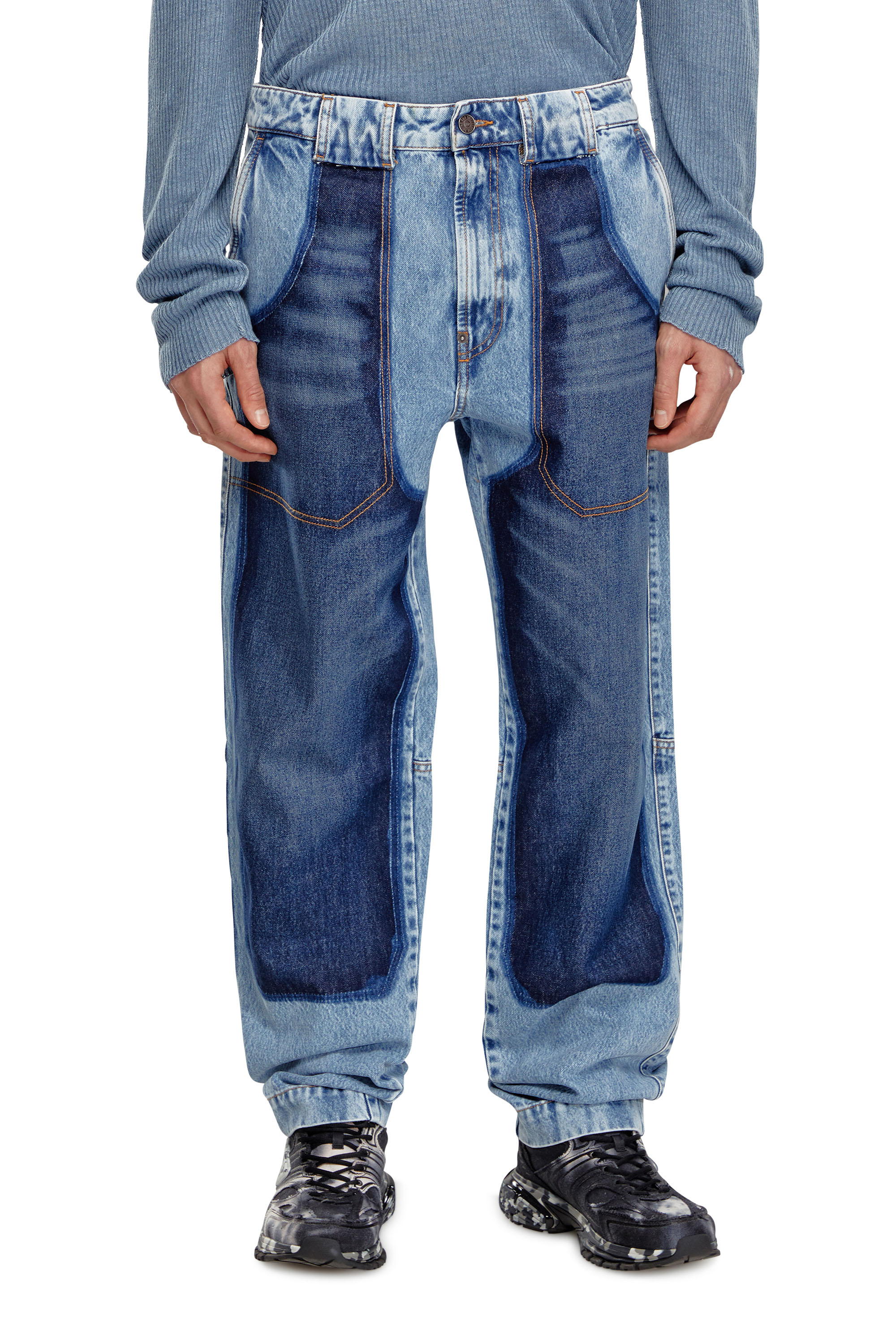 Diesel - Tapered Jeans - D-P-5-D - Vaqueros - Hombre - Azul marino
