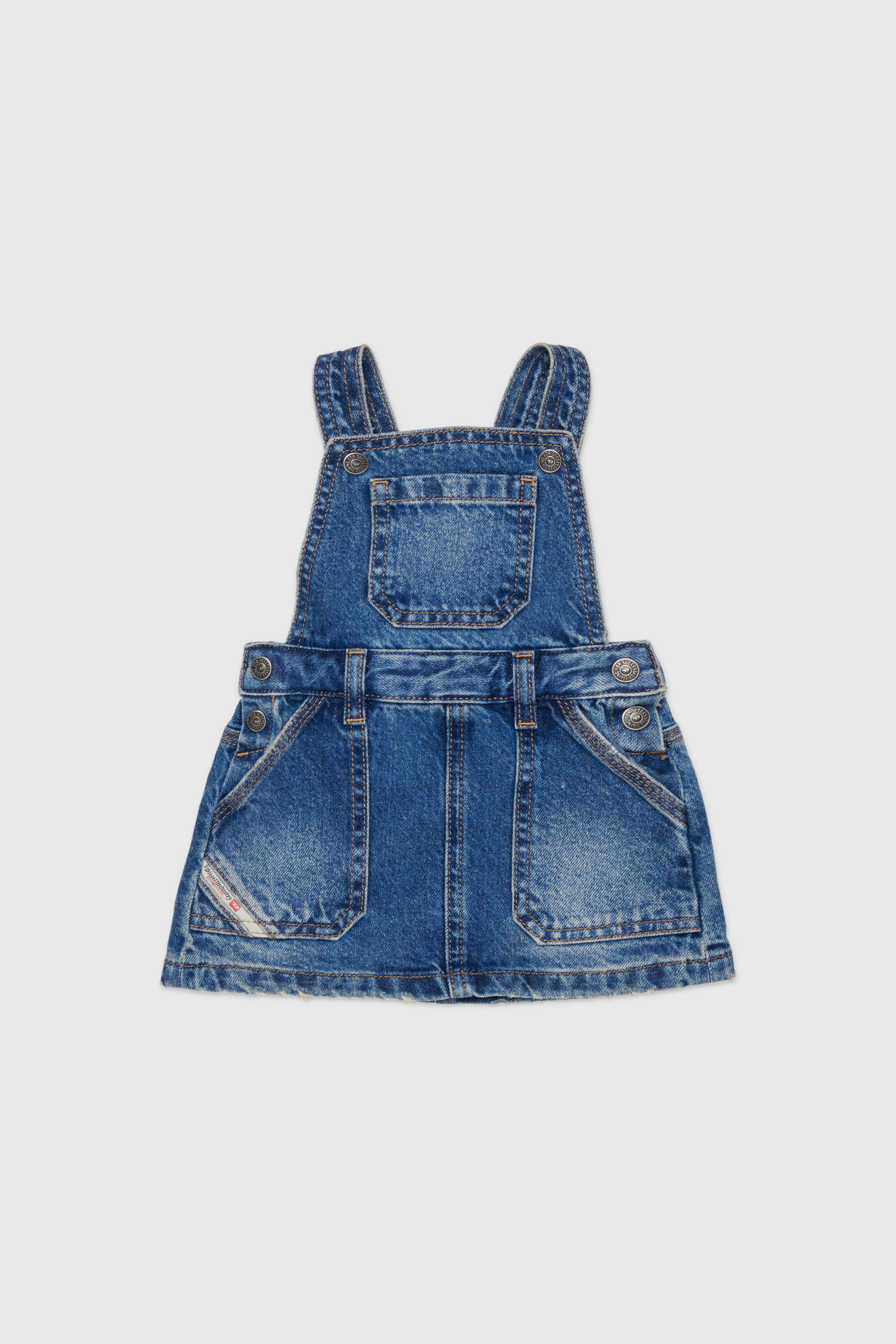 Diesel Blu Ragazza - Abito Salopette In Denim - Tute E Salopette - Donna Taglia 18-24 Bambino