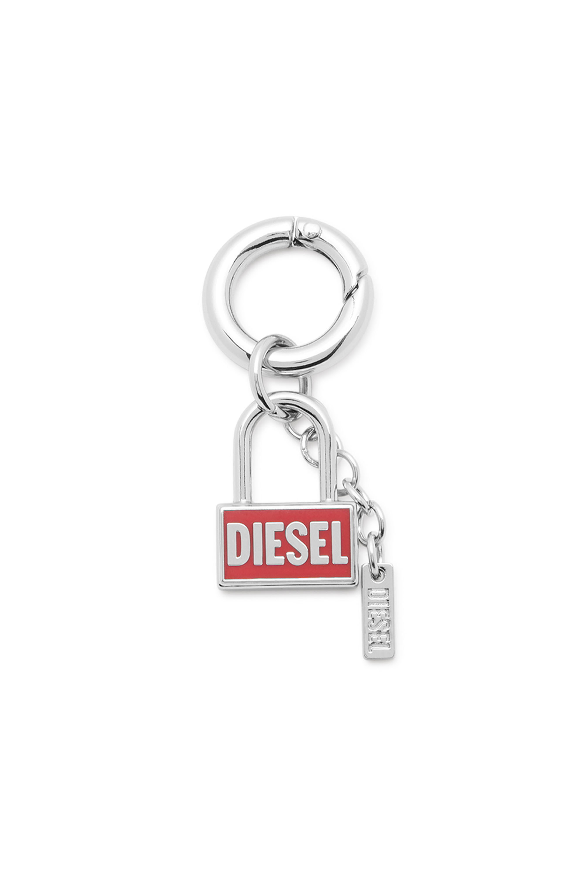 Diesel Unisex Zilver - Metal Keyring Charm With Padlock Design - Charms And Keyrings Uni