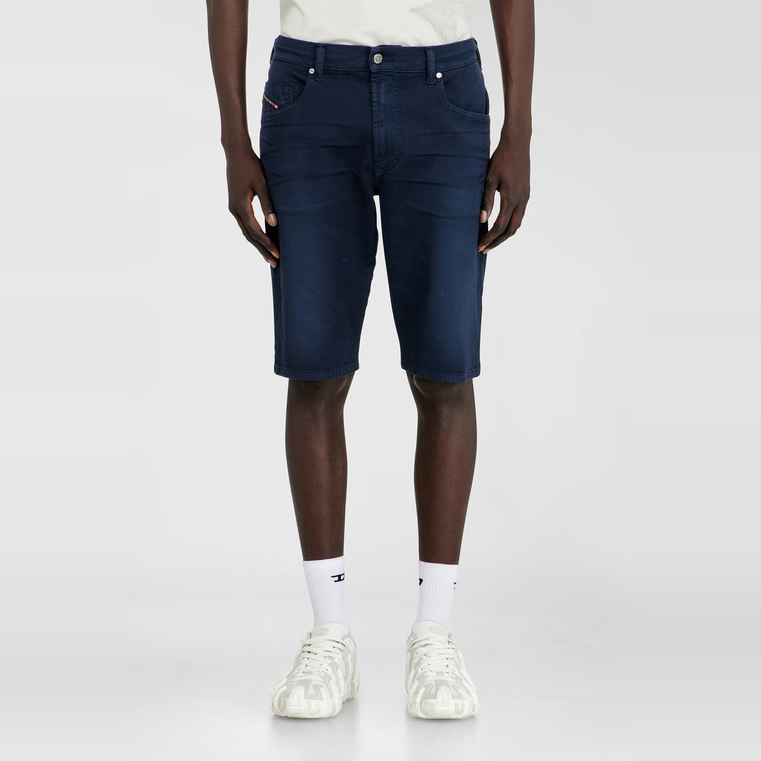 Diesel - Slim shorts in coloured denim - Denim short pants - Man - Blue