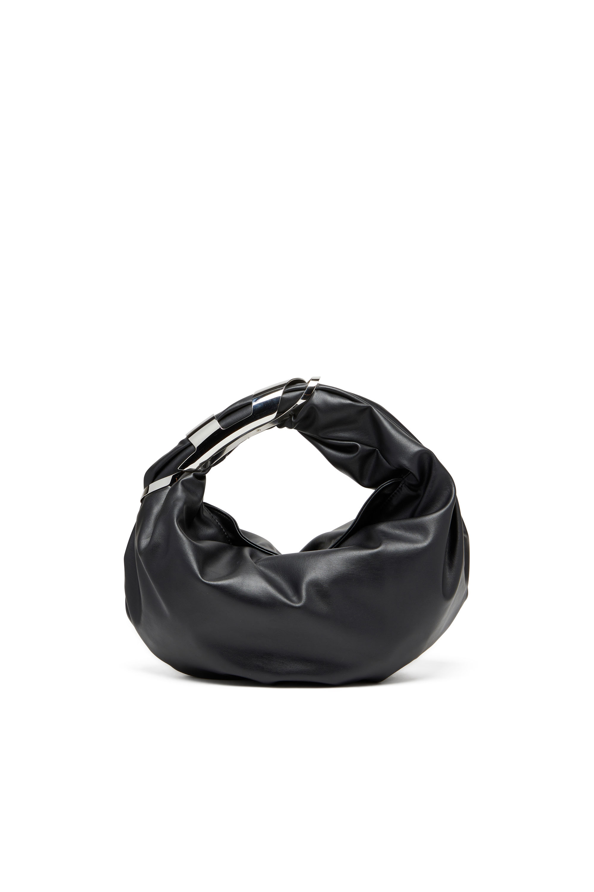 Diesel - Grab-D S-Hobo bag with Oval D handle - Shopping and Shoulder Bags - Woman - Black
