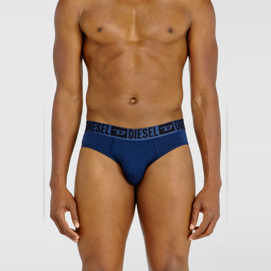 Diesel - 3-pack briefs in stretch cotton - Briefs - Man - Multicolor