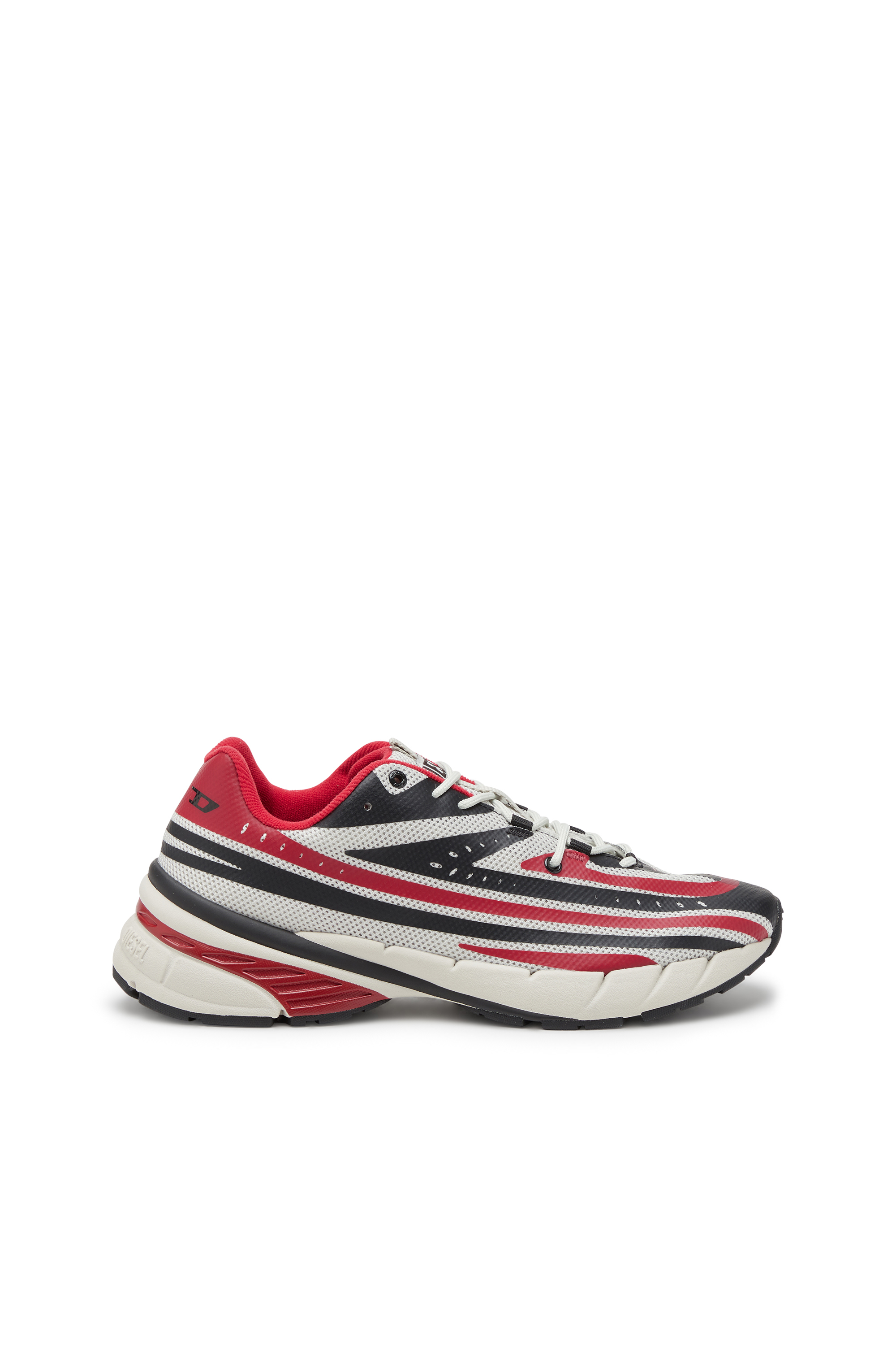 Shop Diesel D-airspeed Low-striped Sneakers In Coated Mesh In Multicolor