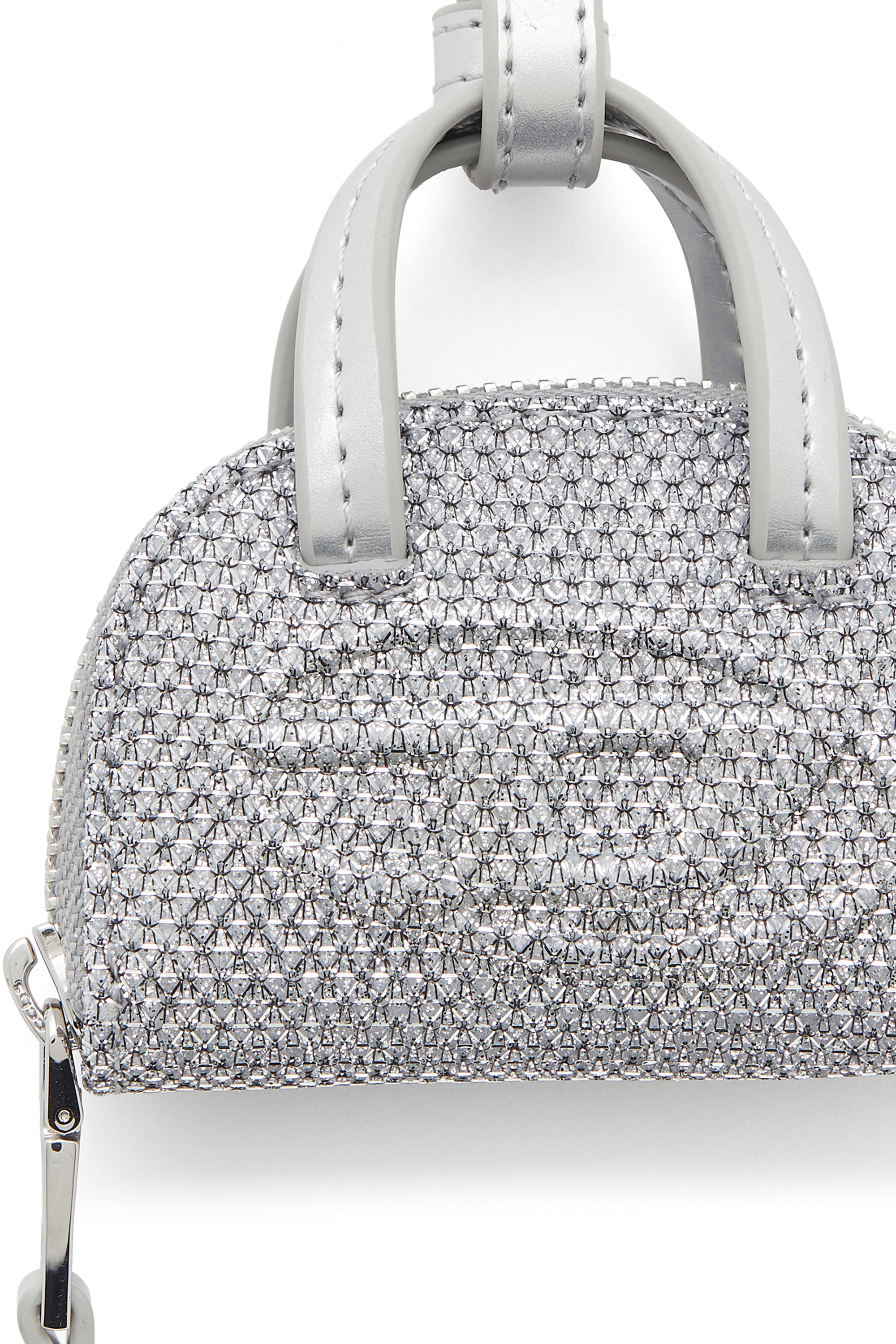 Diesel - 1DR DOME CHARMS, Woman's 1DR Dome - Charm in Lurex fabric in Silver - 3