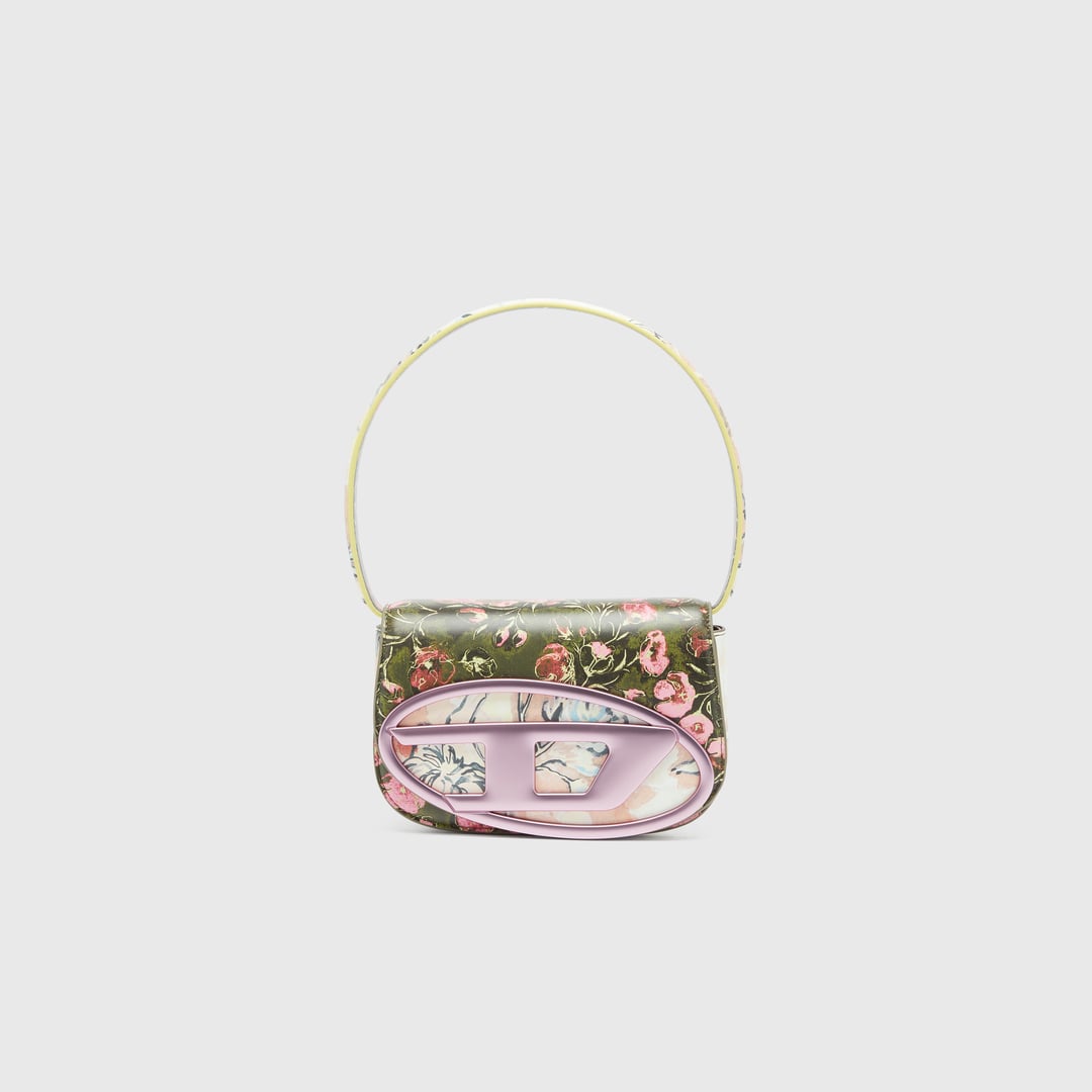 Diesel - 1DR-Iconic shoulder bag with floral print - Shoulder Bags - Woman - Multicolor