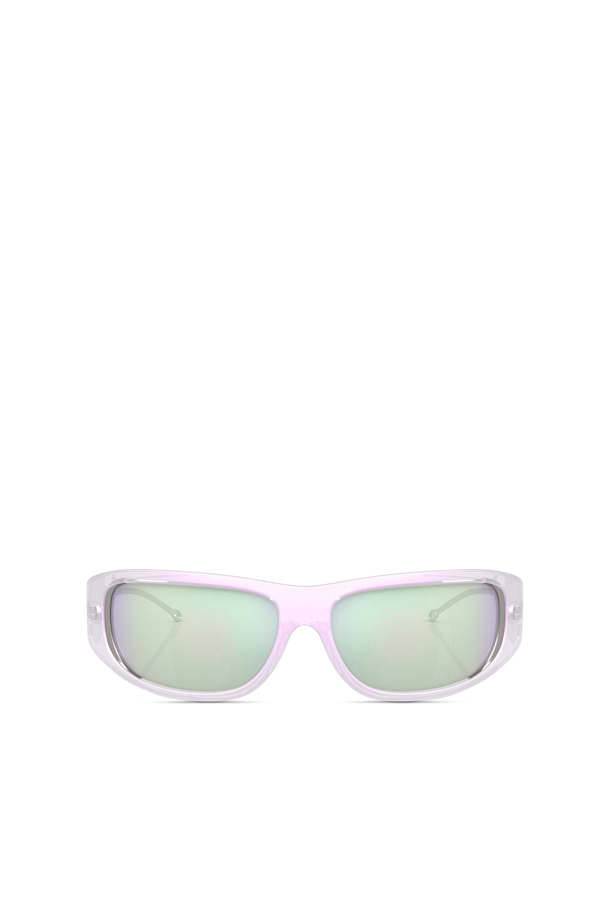 Shop Diesel Wraparound Style Sunglasses In Bubble