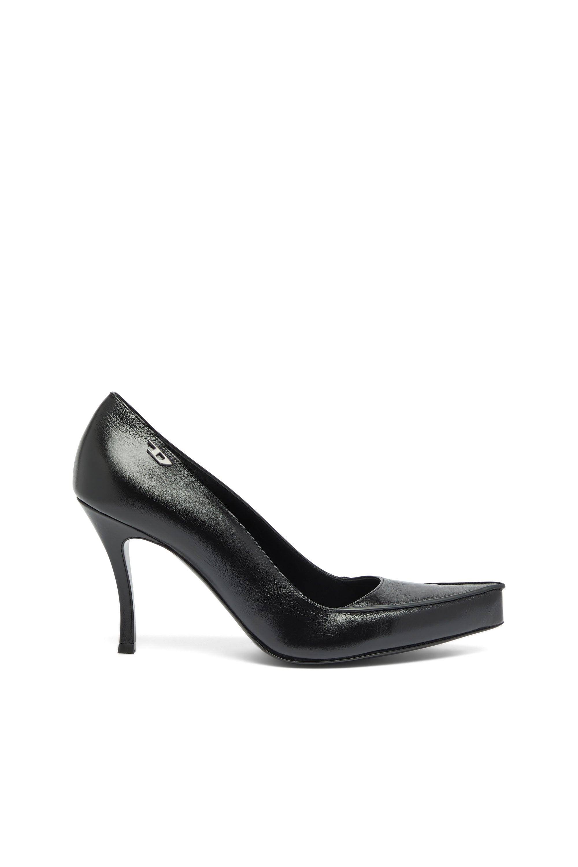 Diesel - D-Lucette-Pumps in leather - Heels - Woman - Black