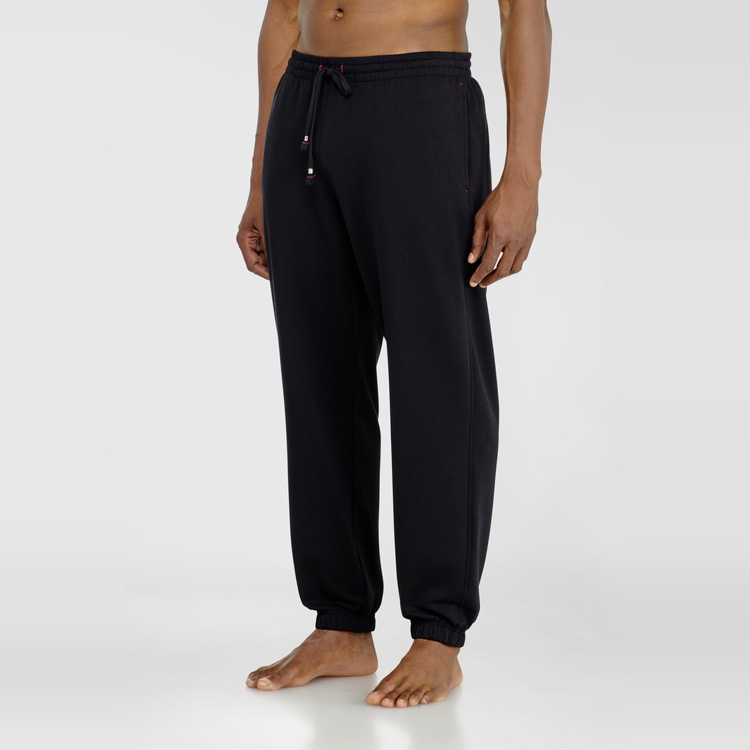 Diesel - Sweatpants in peached cotton blend - Pants - Man - Black