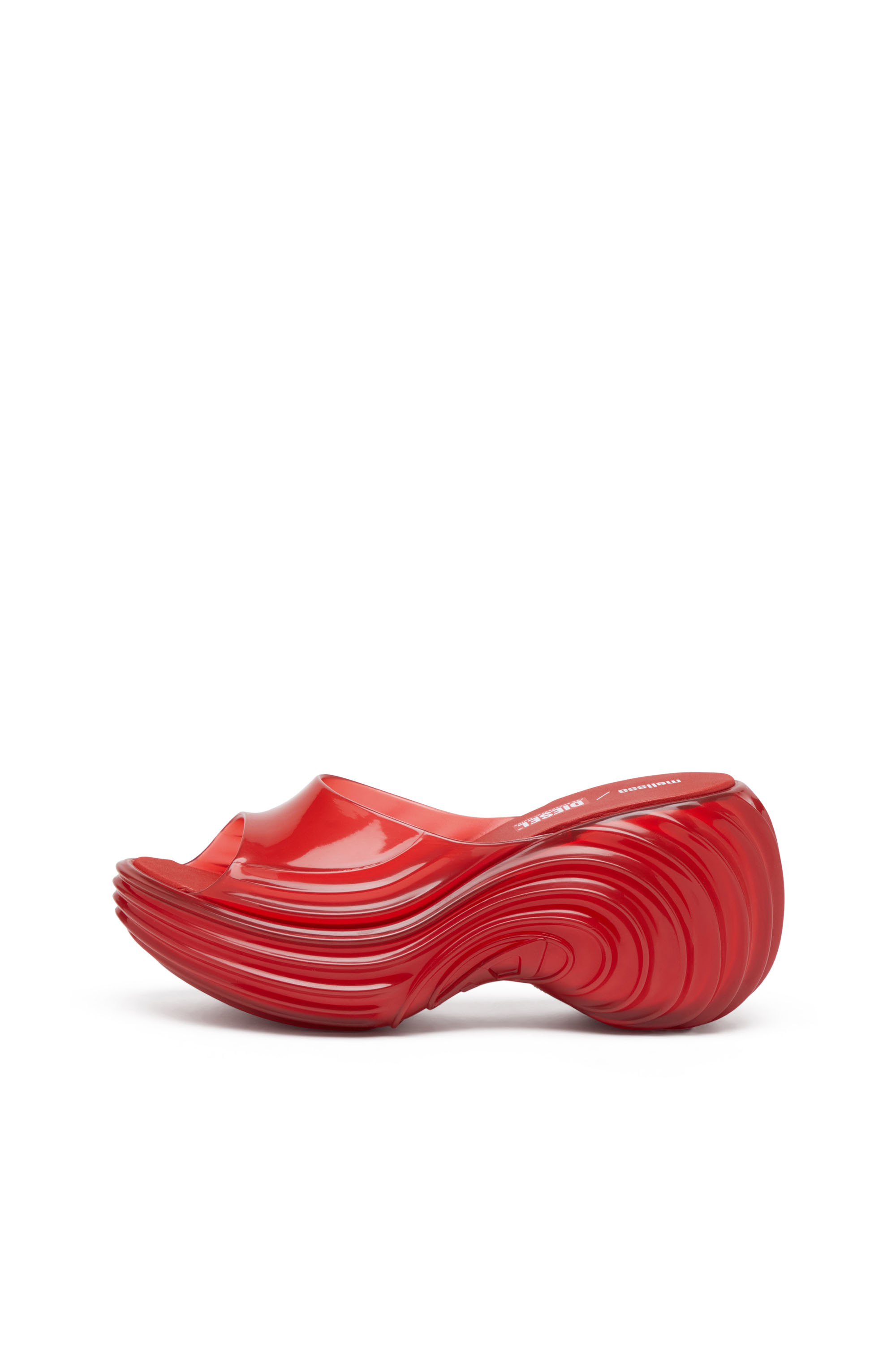 Diesel - MELISSA QUANTUM PLATFORM, Woman's Platform mule in Melflex&reg; in Red - 8