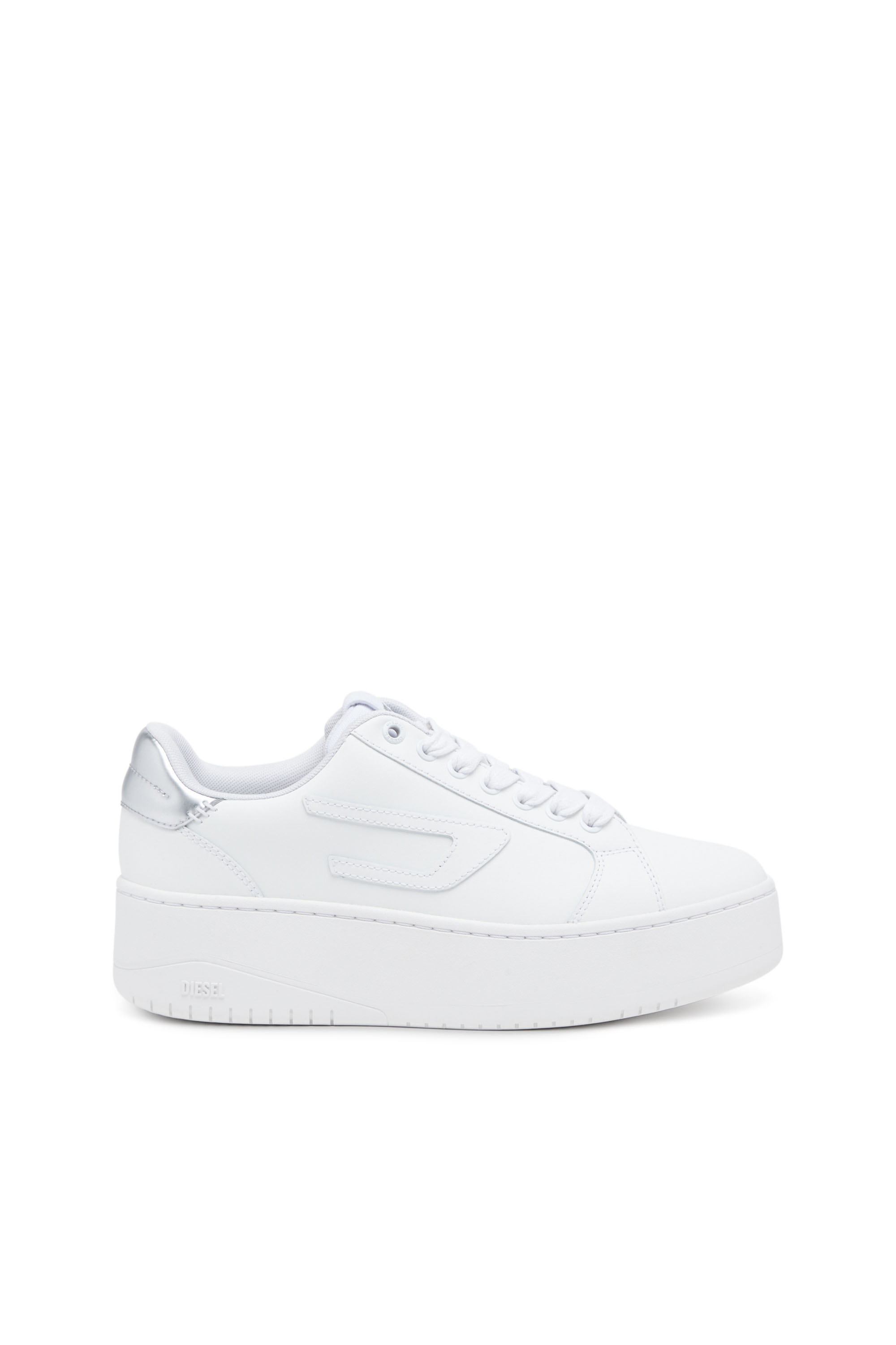 Shop Diesel S-athene Bold-low-top Sneakers With Flatform Sole In White
