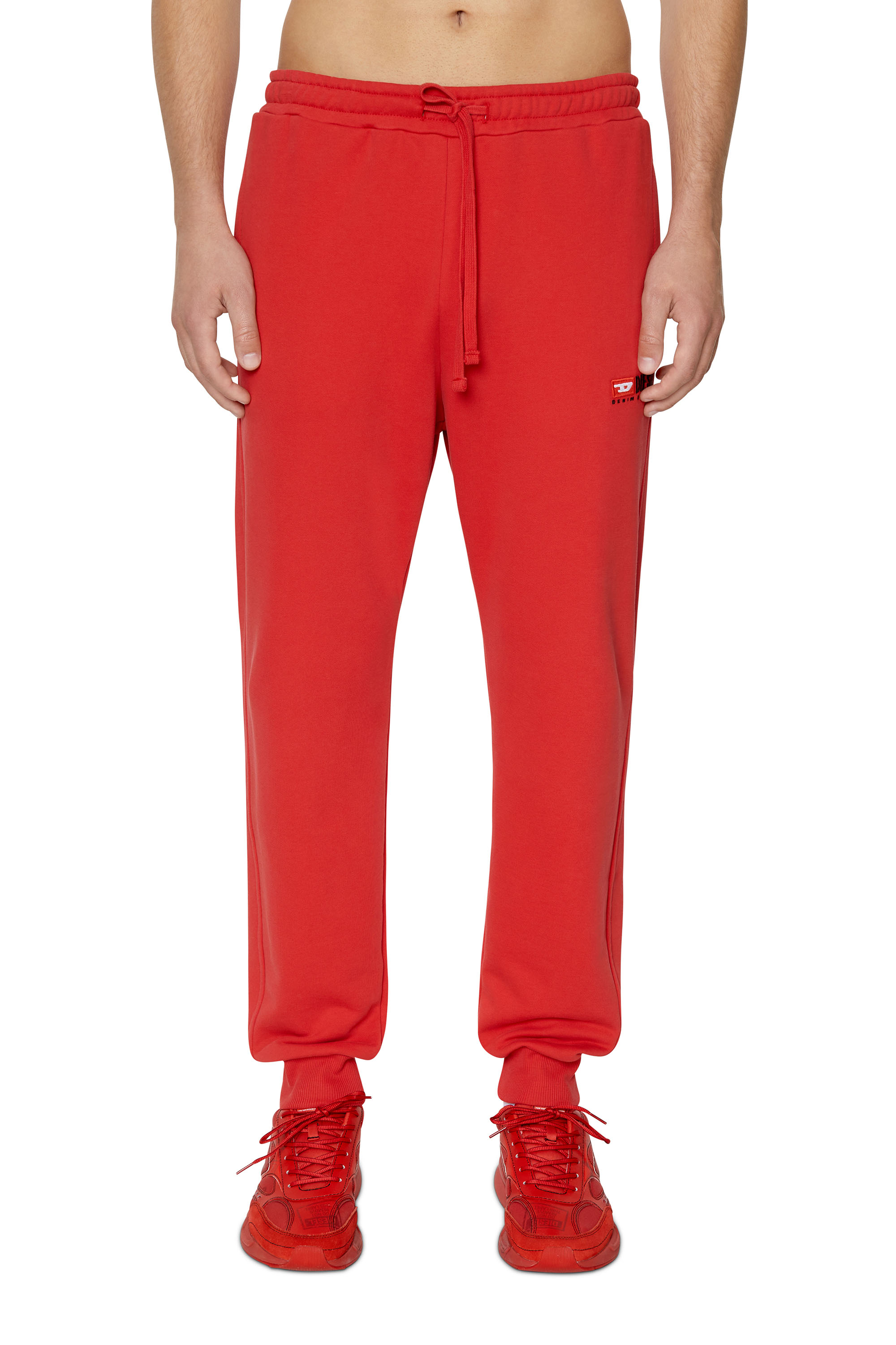 Diesel Sweatpants With Logo Embroidery In Red