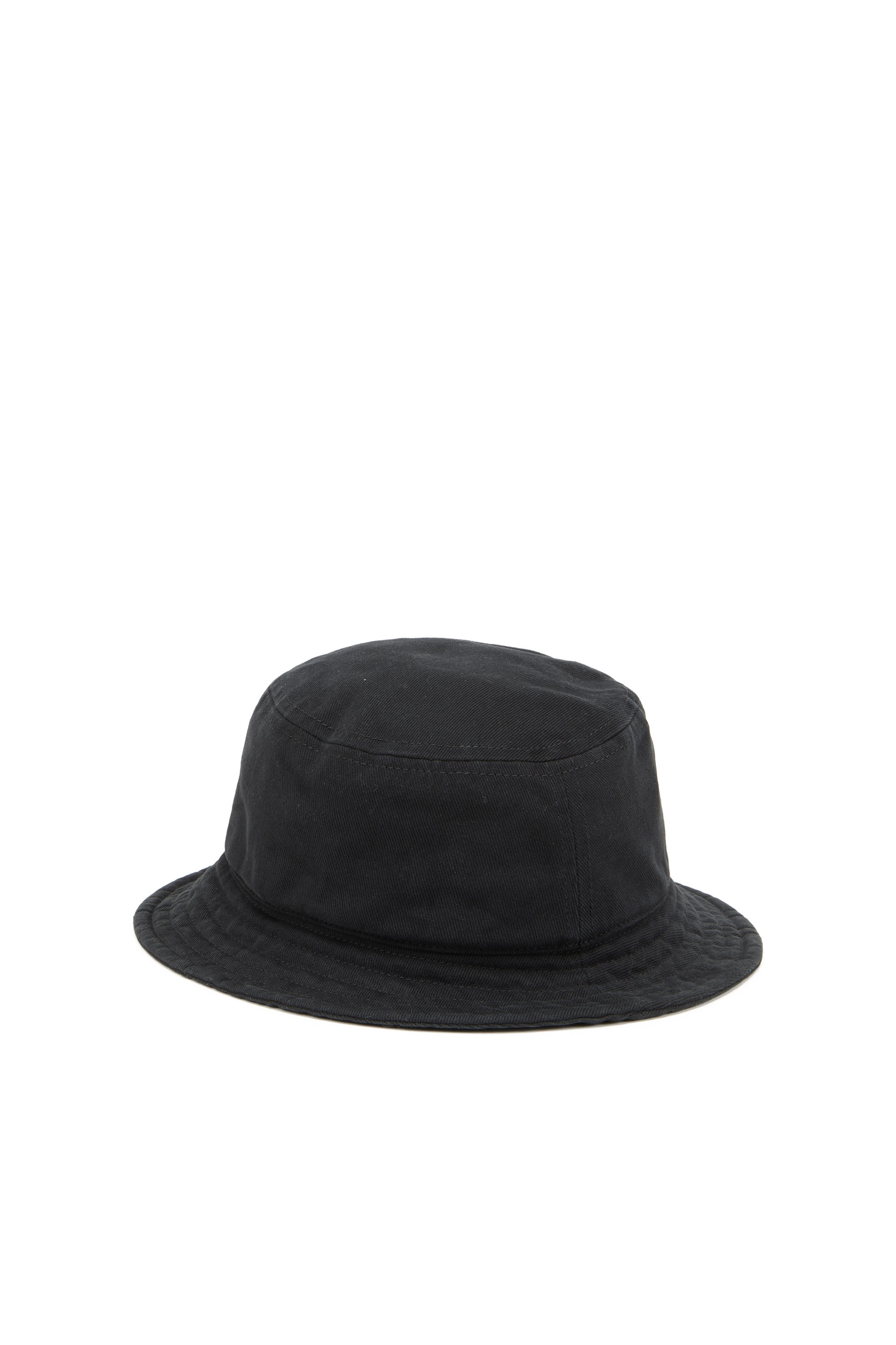 Diesel - Sombrero de pescador con bordado del logotipo a tono - Gorras - Hombre - Negro