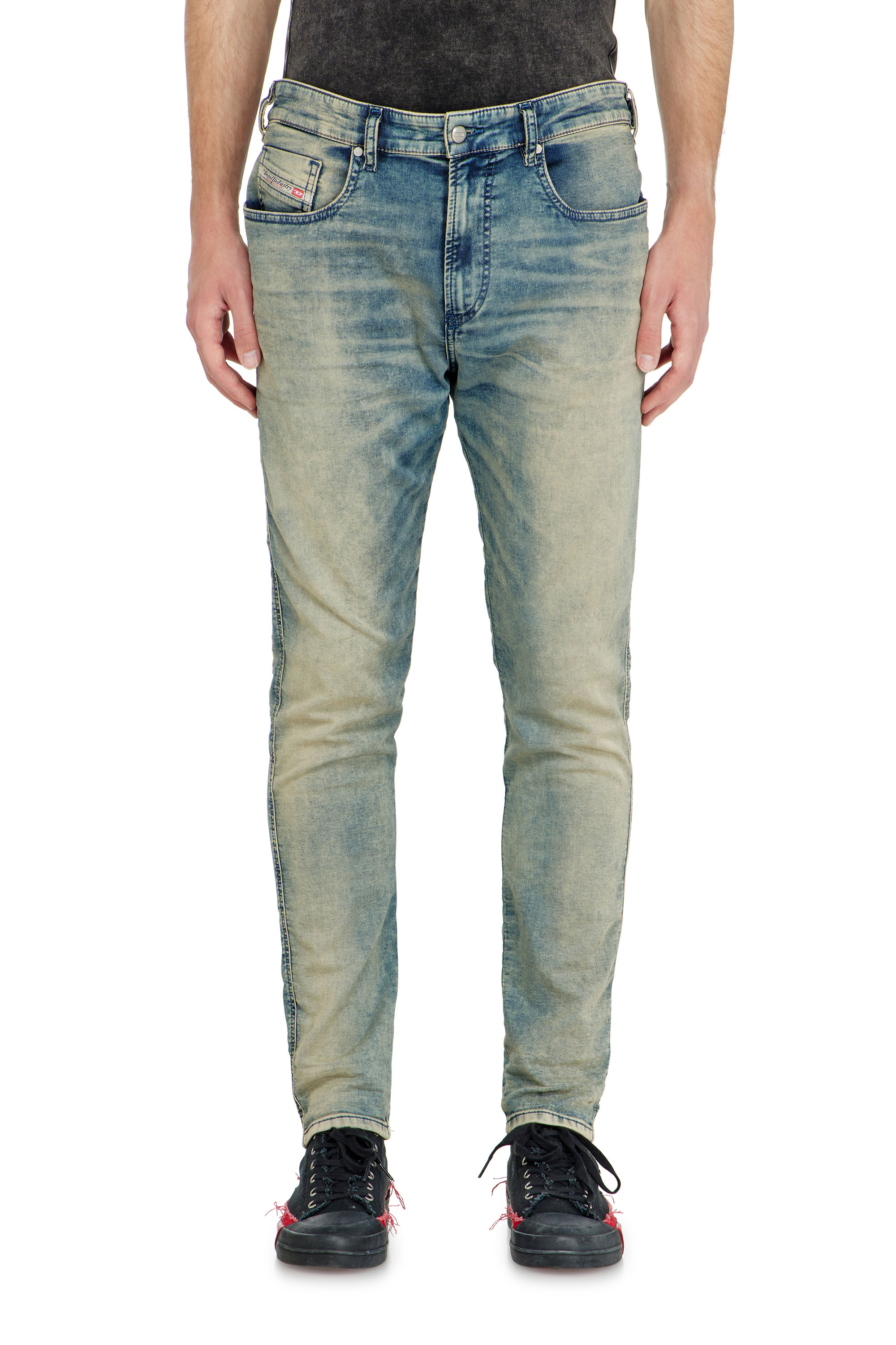 Diesel Slim Regular Waist 2062 D-Strukt Joggjeans, Medium blue, Zip fly