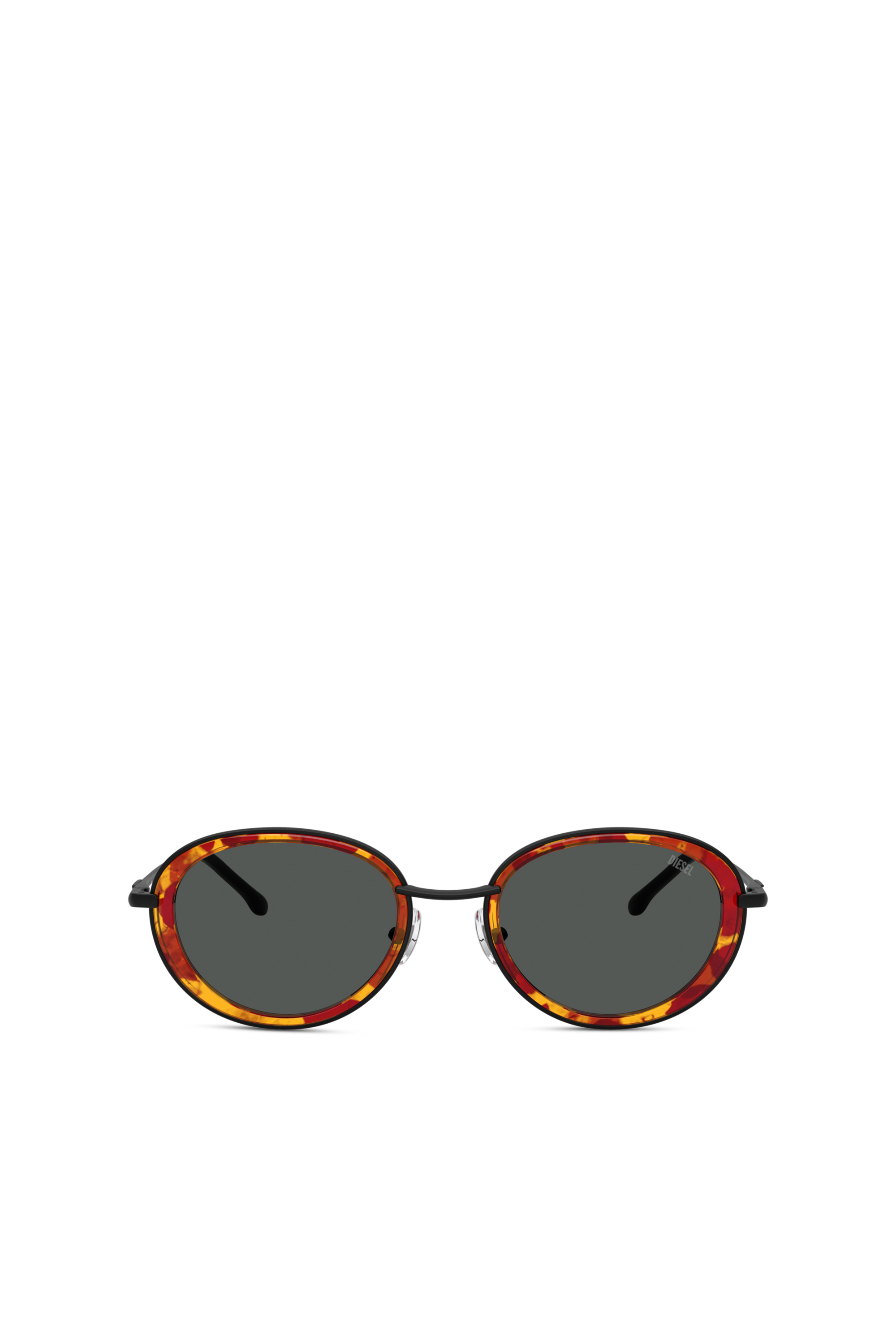 Diesel Unisex Black - Oval Sunglasses - Sunglasses Size 51