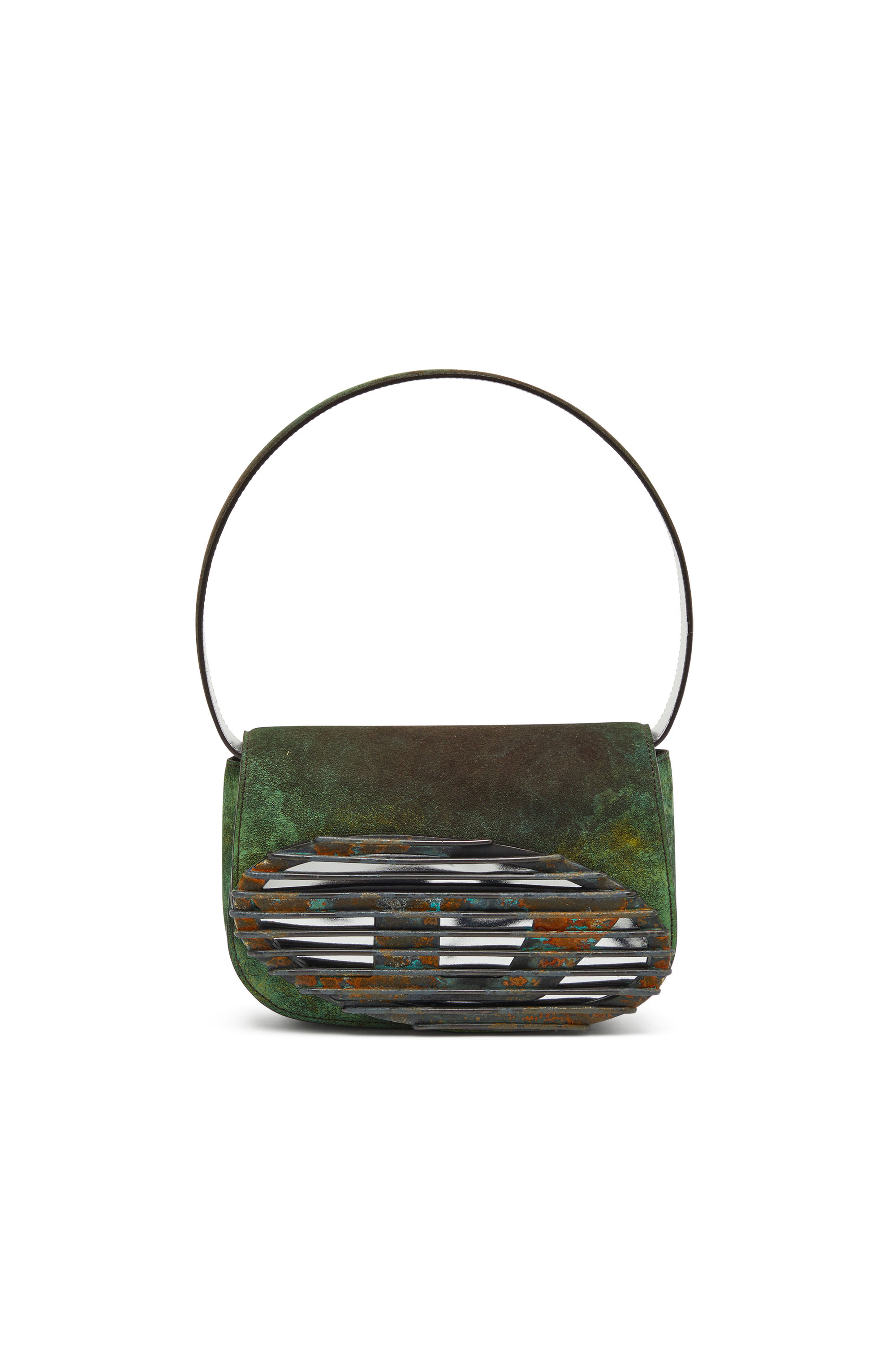 Diesel - 1DR Shoulder Bag - Bolso de hombro icónico de cuero oxidado - Bolsos al Hombro - Mujer - Verde