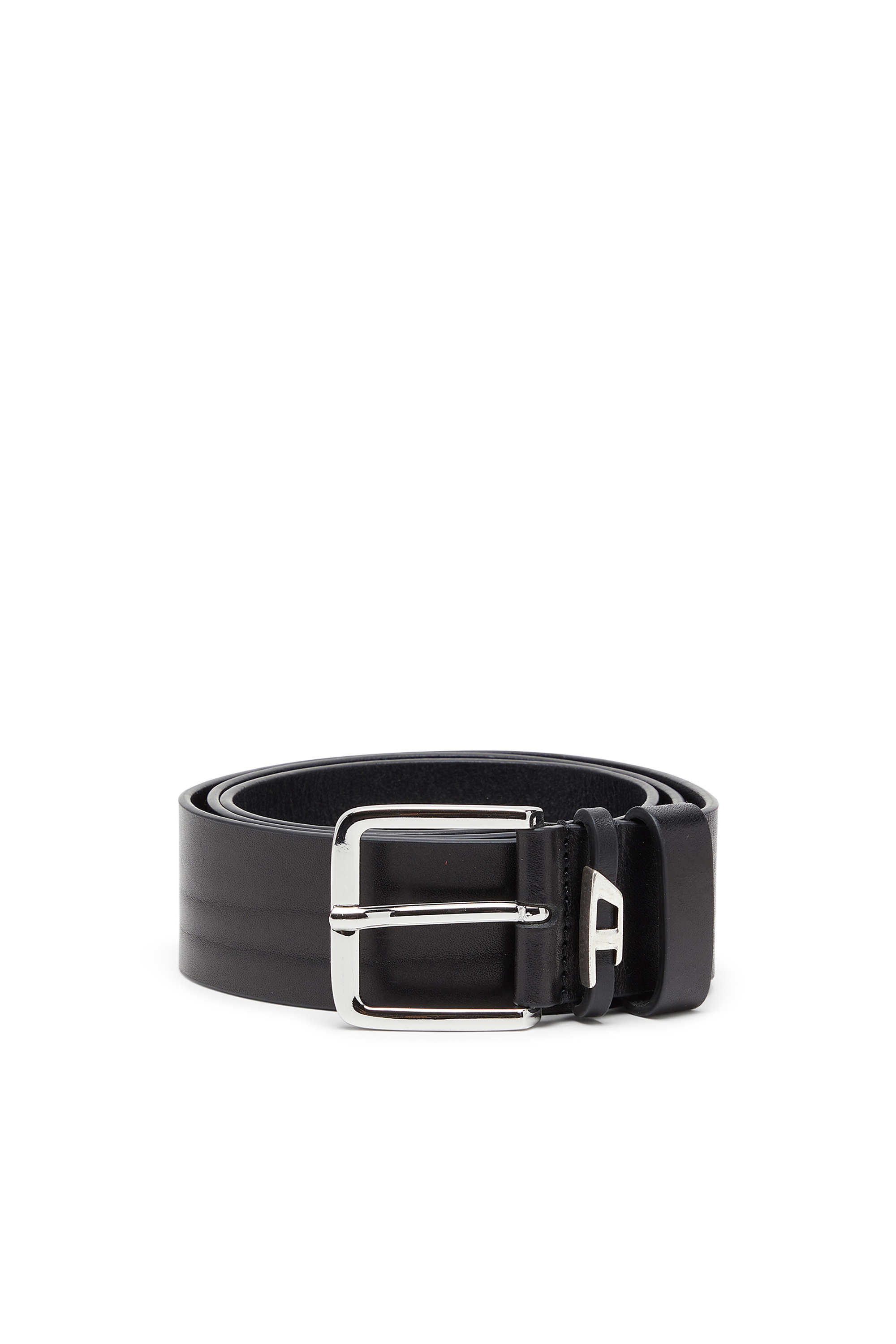 Diesel - 4 cm crinkle leather belt - Belts - Man - Black
