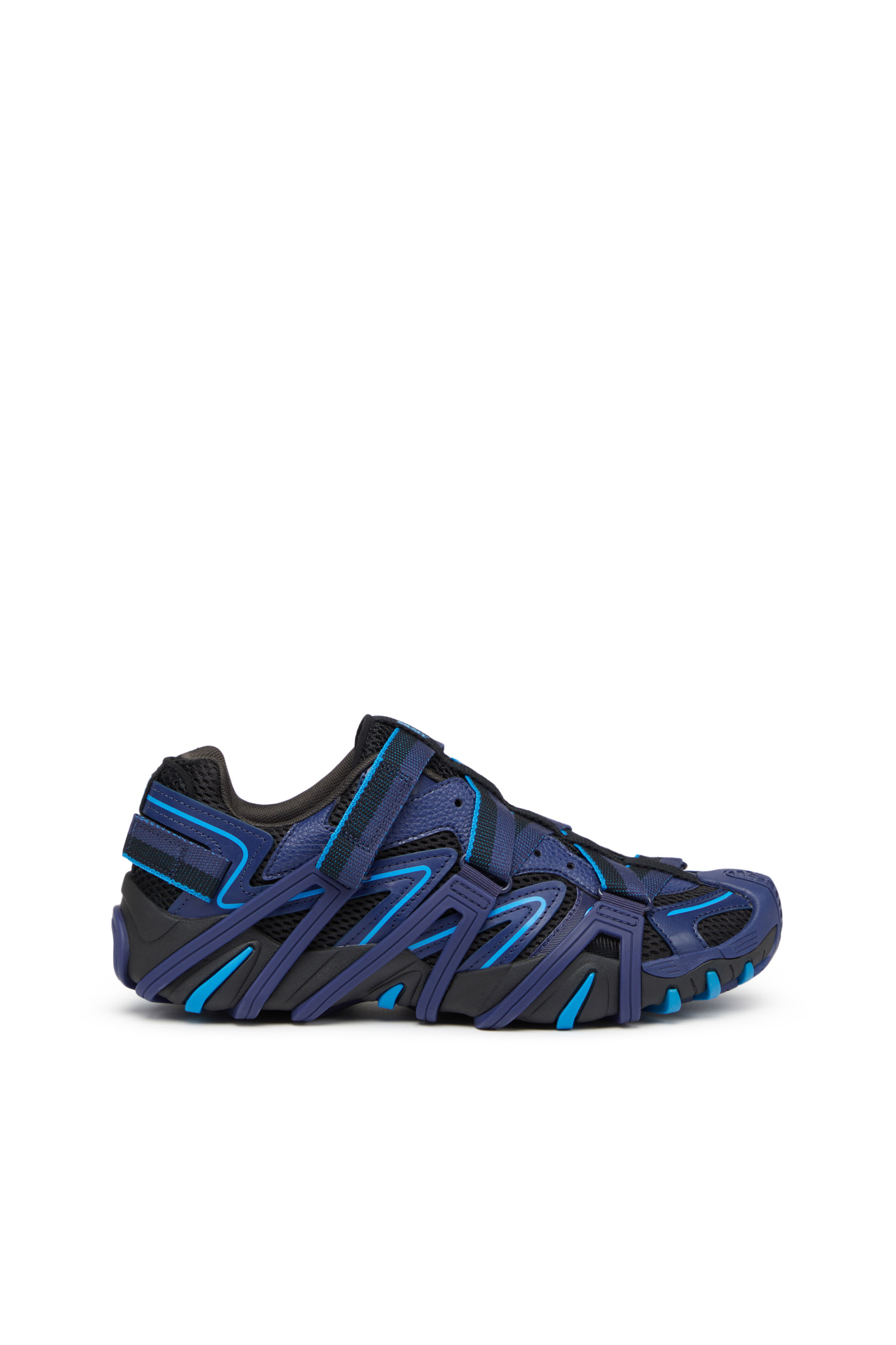 Diesel - S-Prototype-CR - Caged sneakers in mesh and leather - Sneakers - Man - Blue