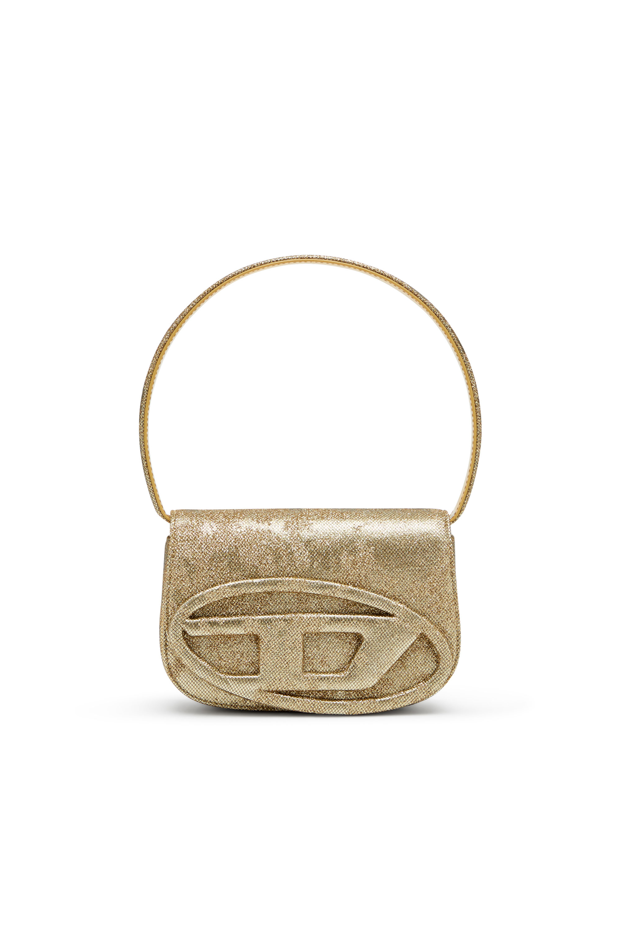 Diesel Women's Gold - 1Dr-Iconic 1Dr Bag In Glitter-Camo Lurex - Shoulder Bags - Woman Uni