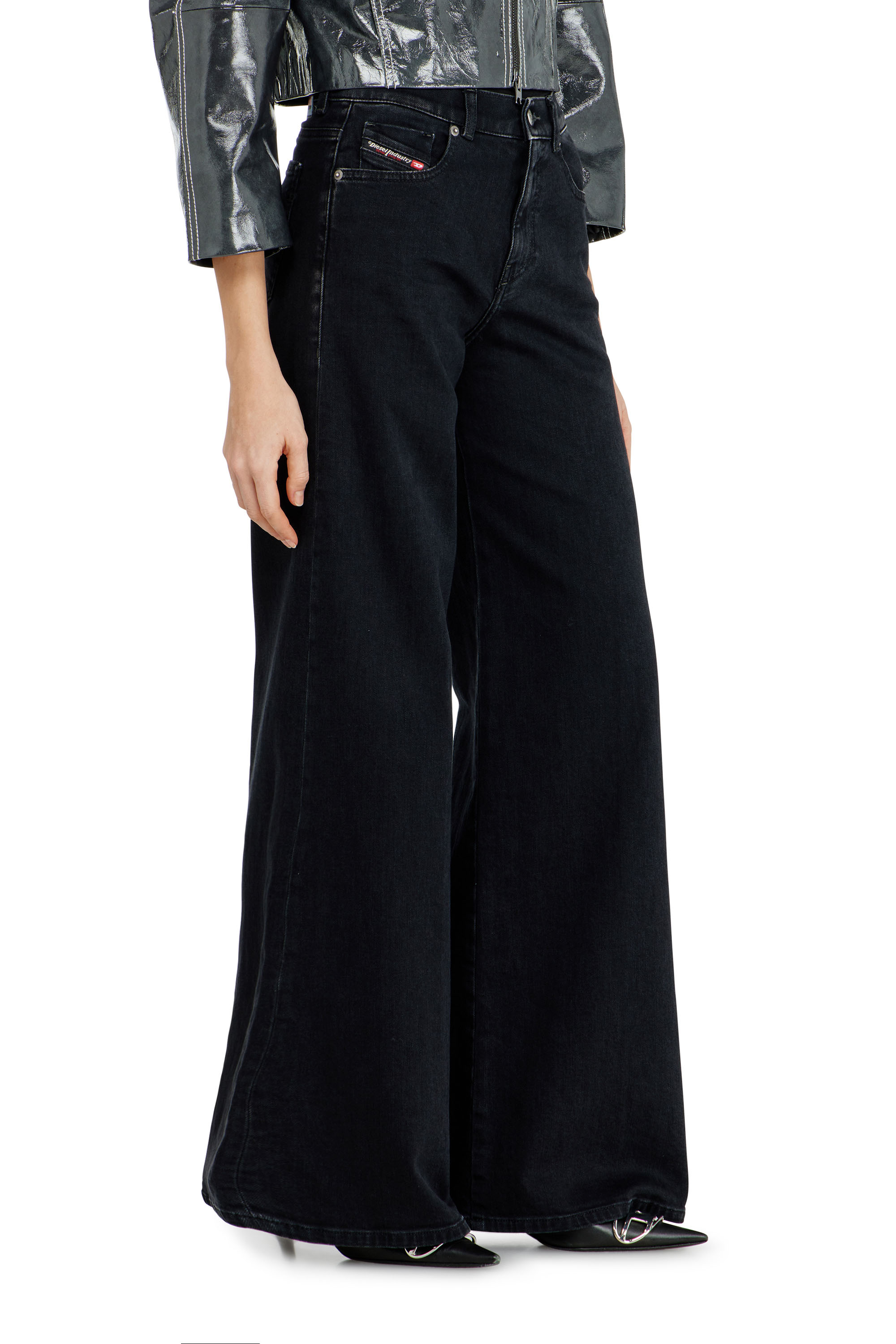 Diesel - Woman's Flare Jeans 1978 D-Akemi 09N89, Black/Dark grey - 4