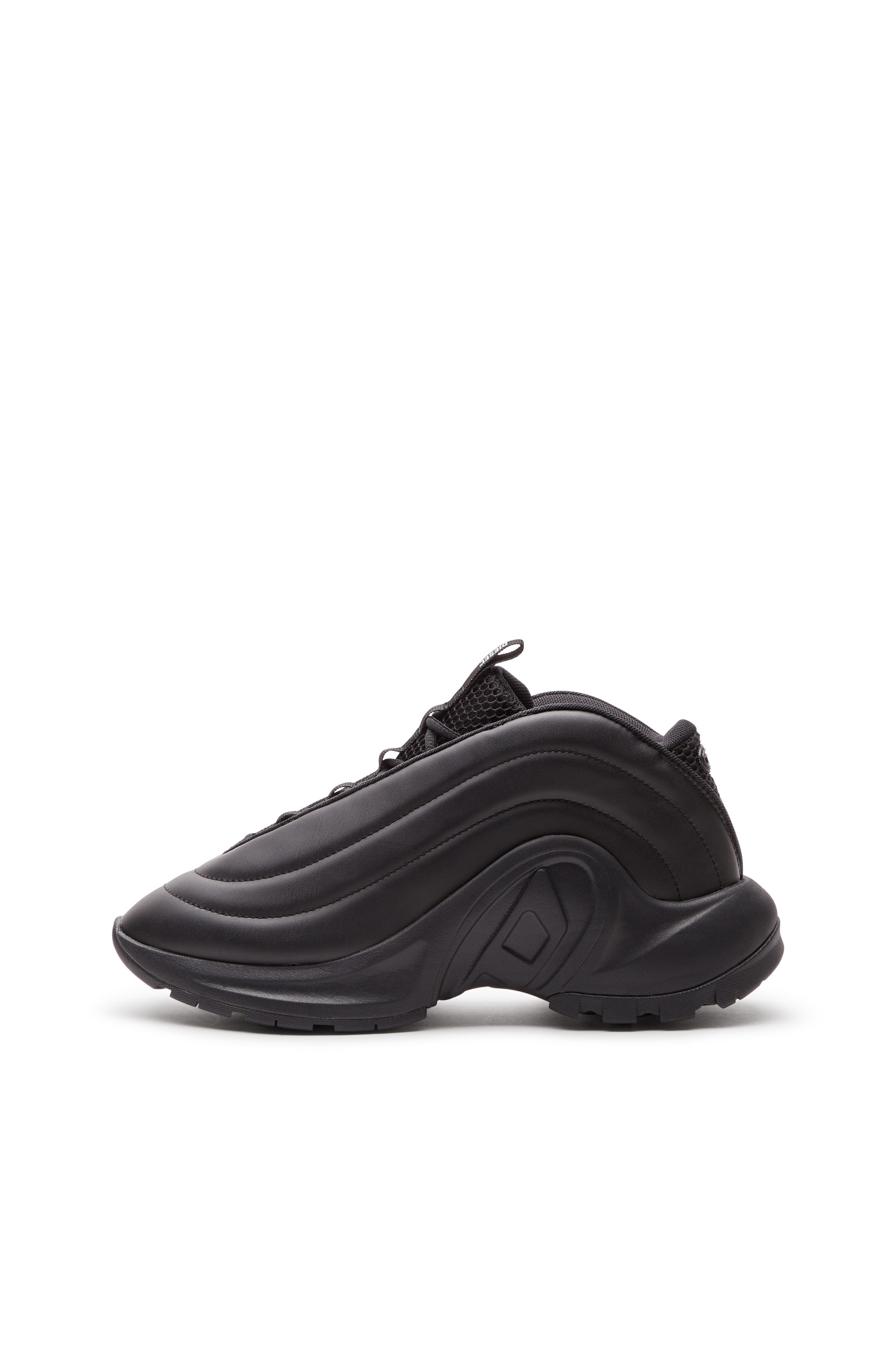 Diesel - S-D-RUNNER X, Unisex's S-D-Runner X-Slip-on sneakers with matte Oval D instep in Black - 4